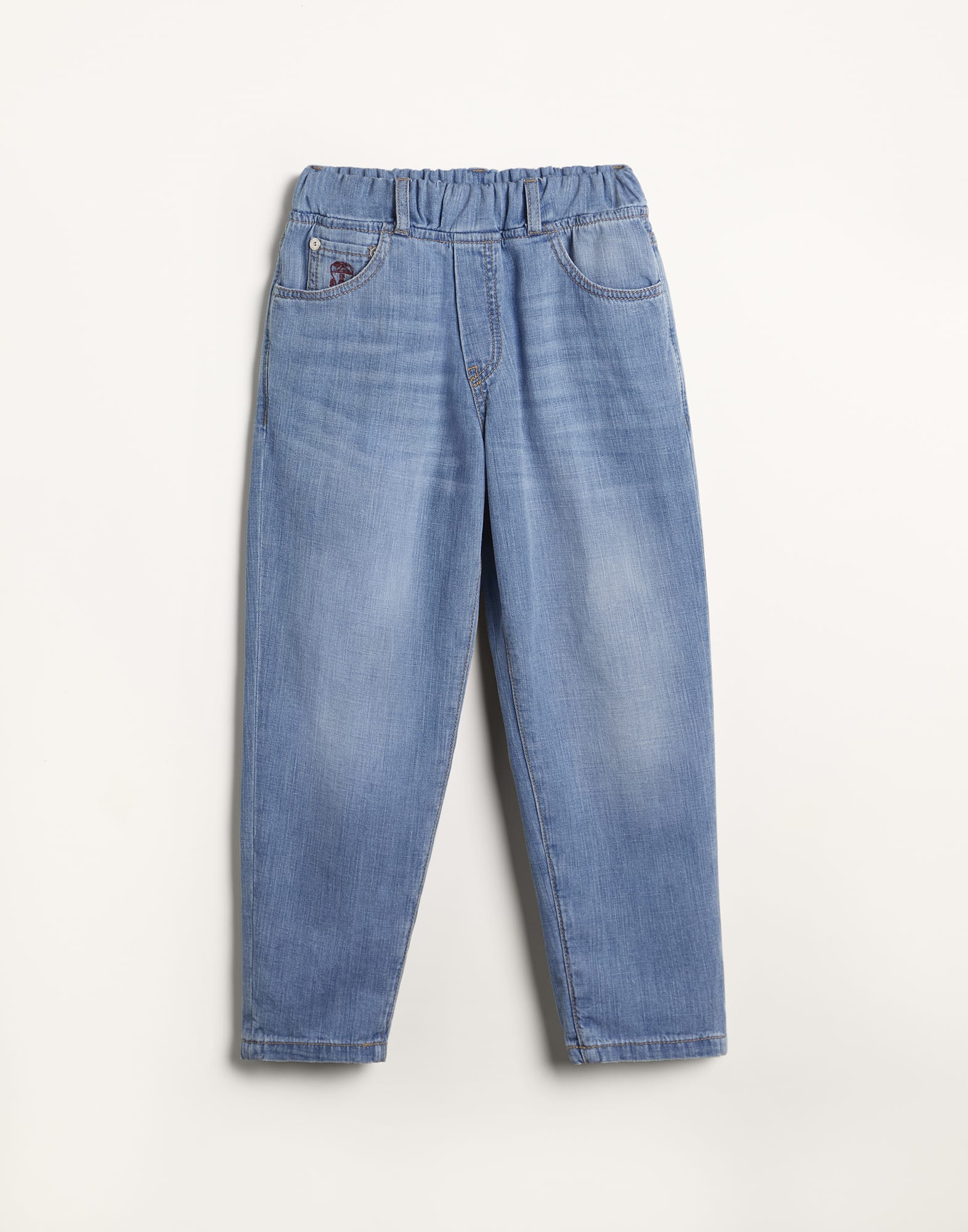 Lightweight old denim trousers
