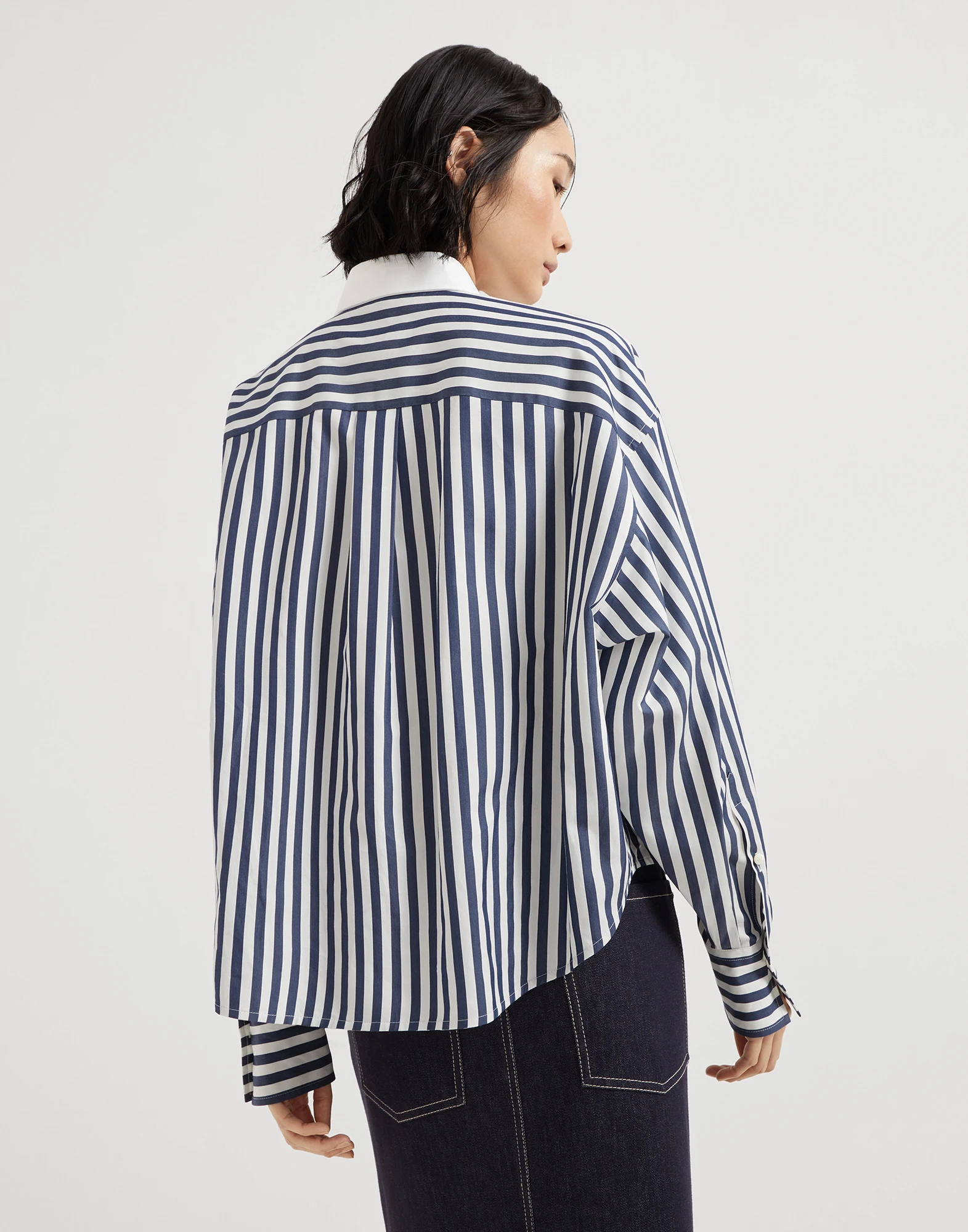 Poplin shirt with logo