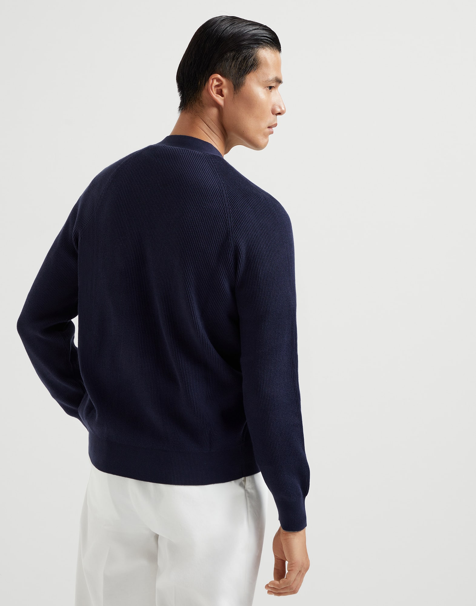 English Rib knit cardigan