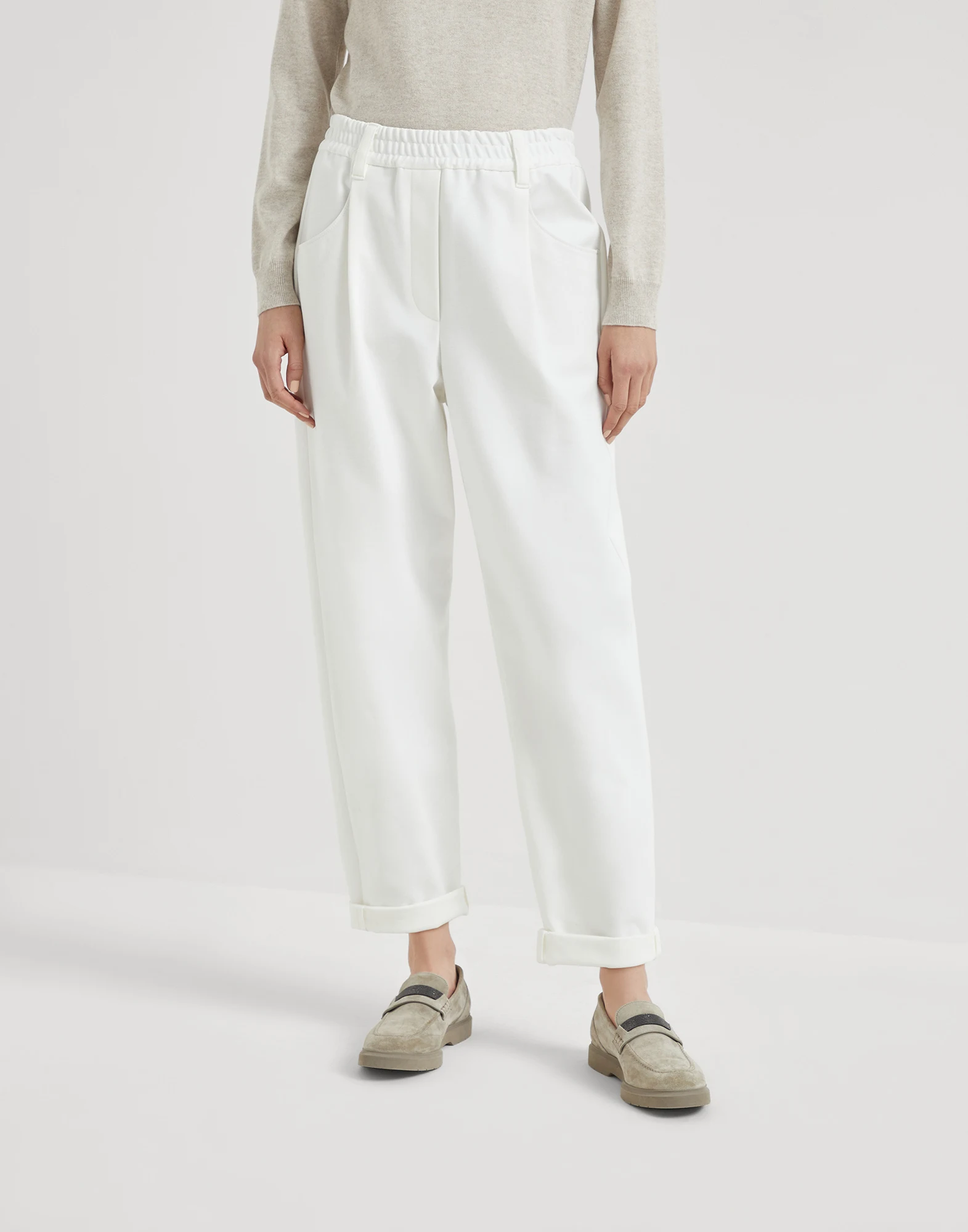 Couture interlock trousers
