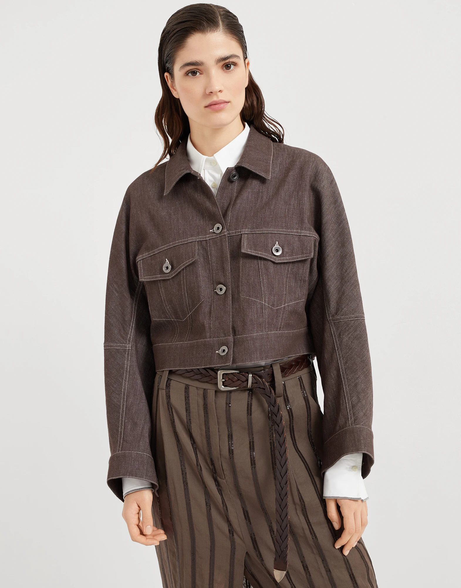 Outerwear with monili