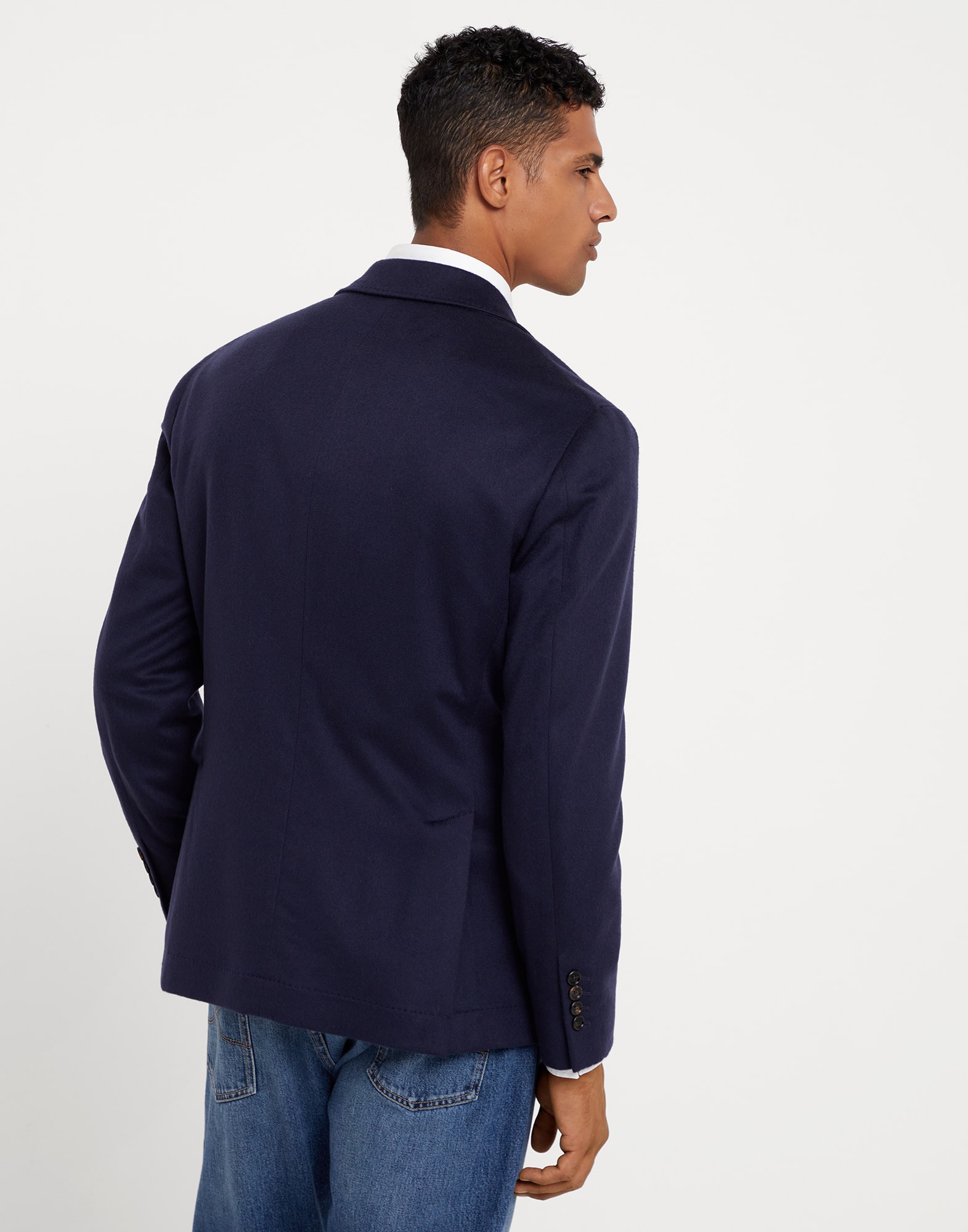 Cashmere and vicu?a blazer