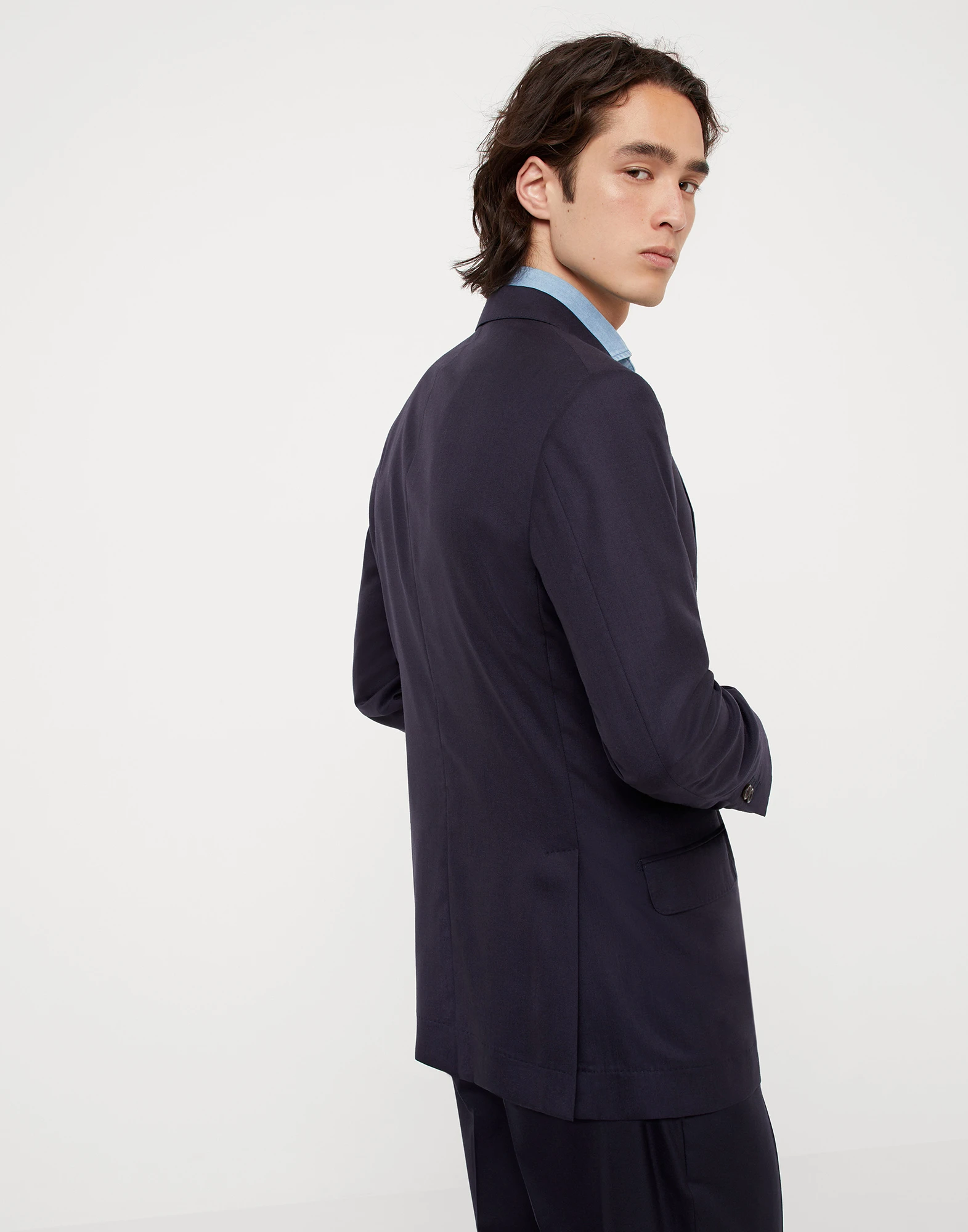 Lightweight cashmere blazer