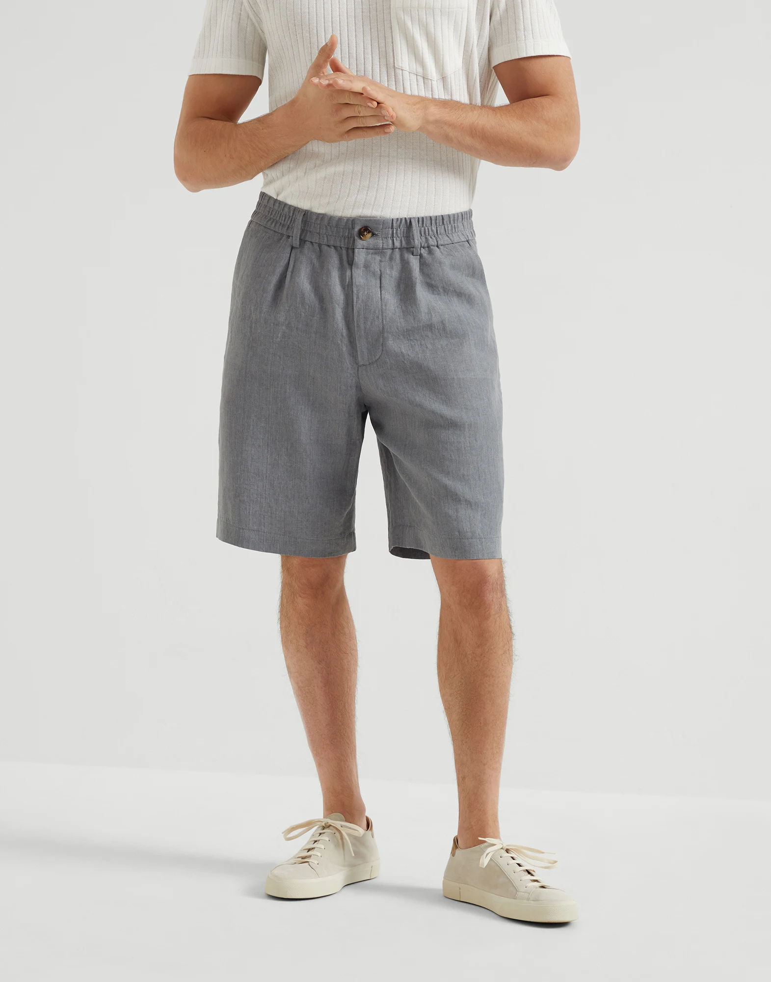 Linen Bermuda shorts