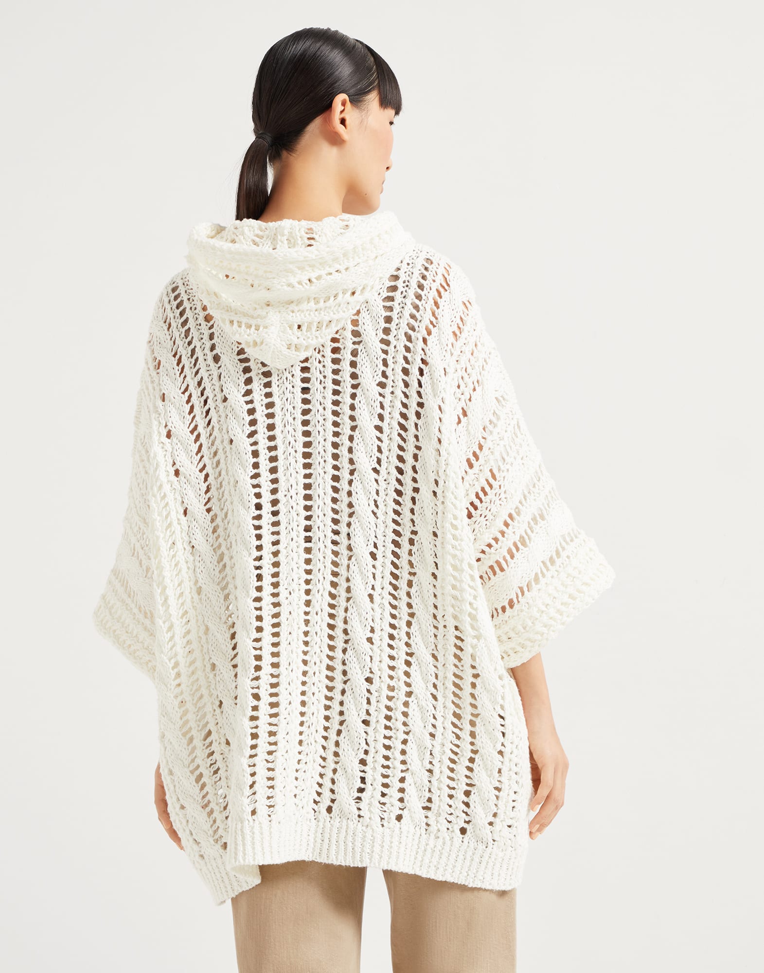 Cable & Mesh cardigan