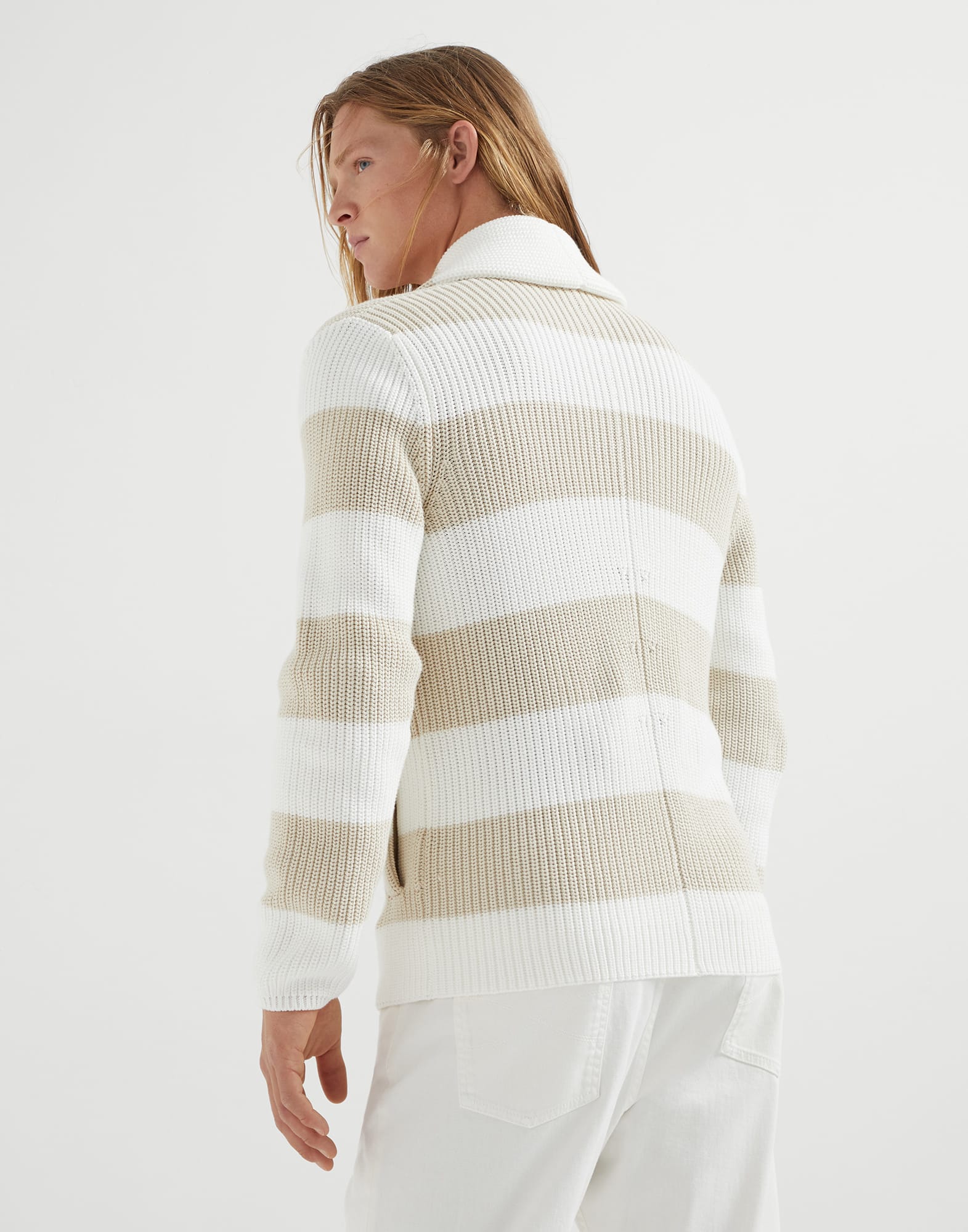 Half English rib cardigan