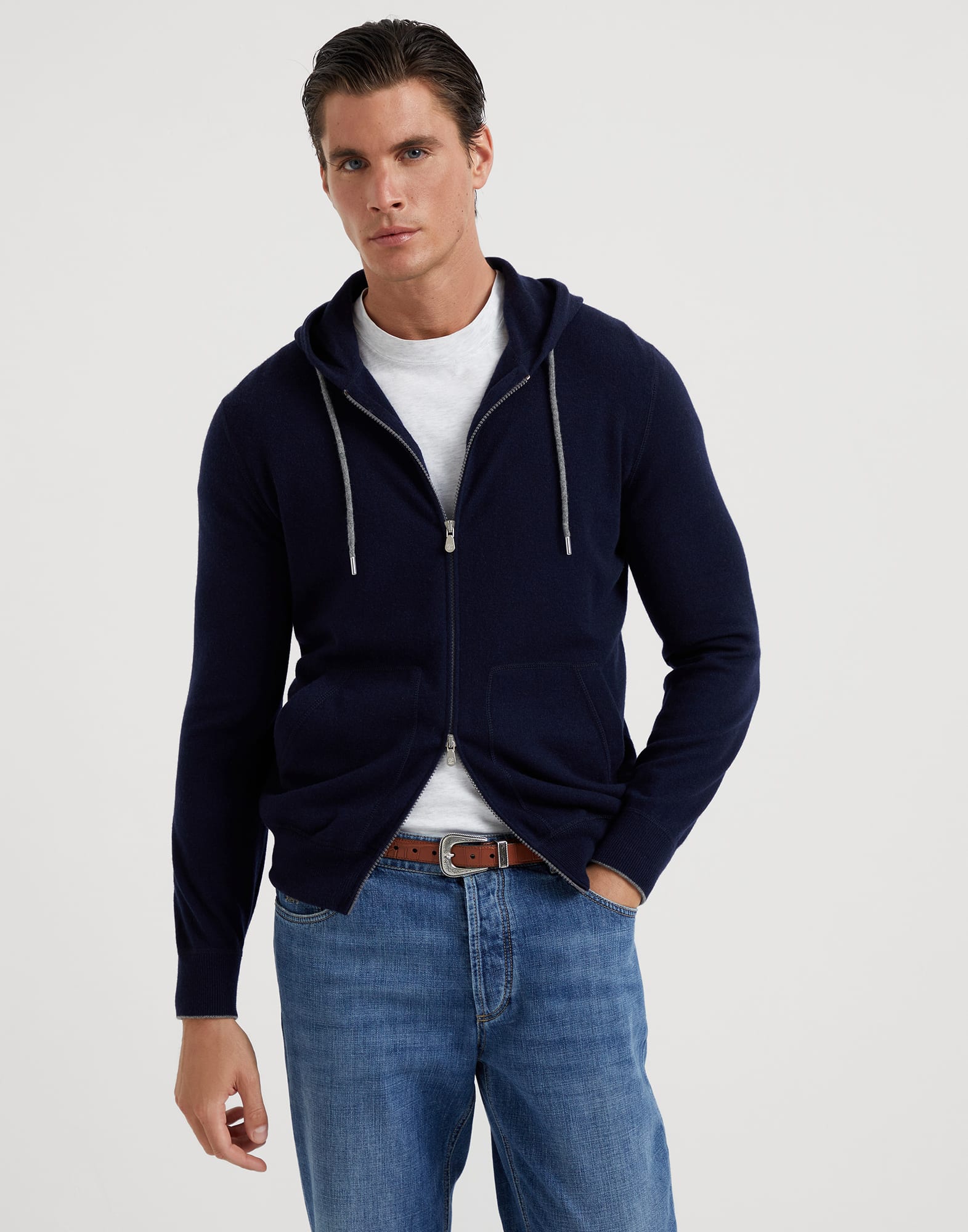 Sweatshirt-style cardigan