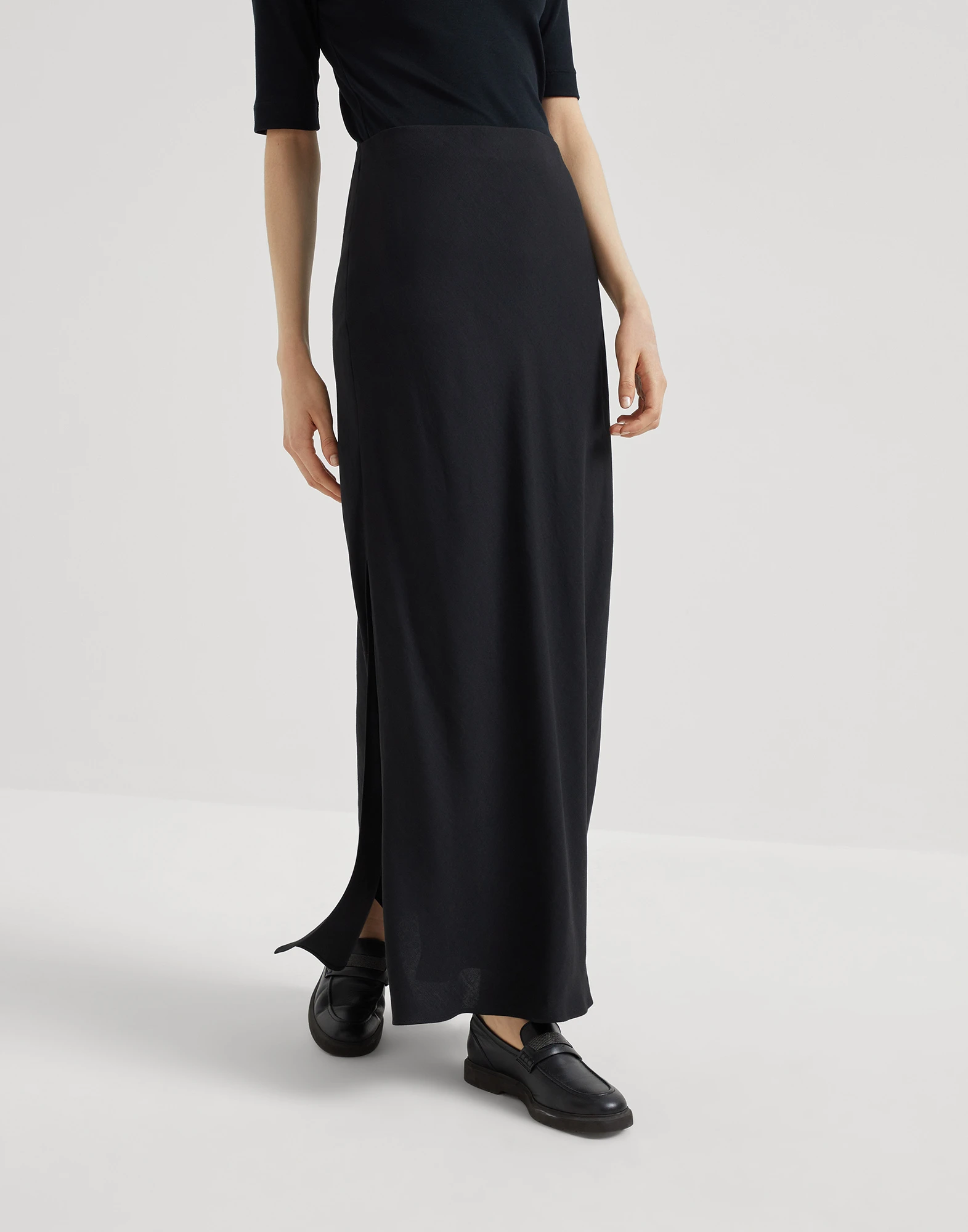 Bias-cut skirt