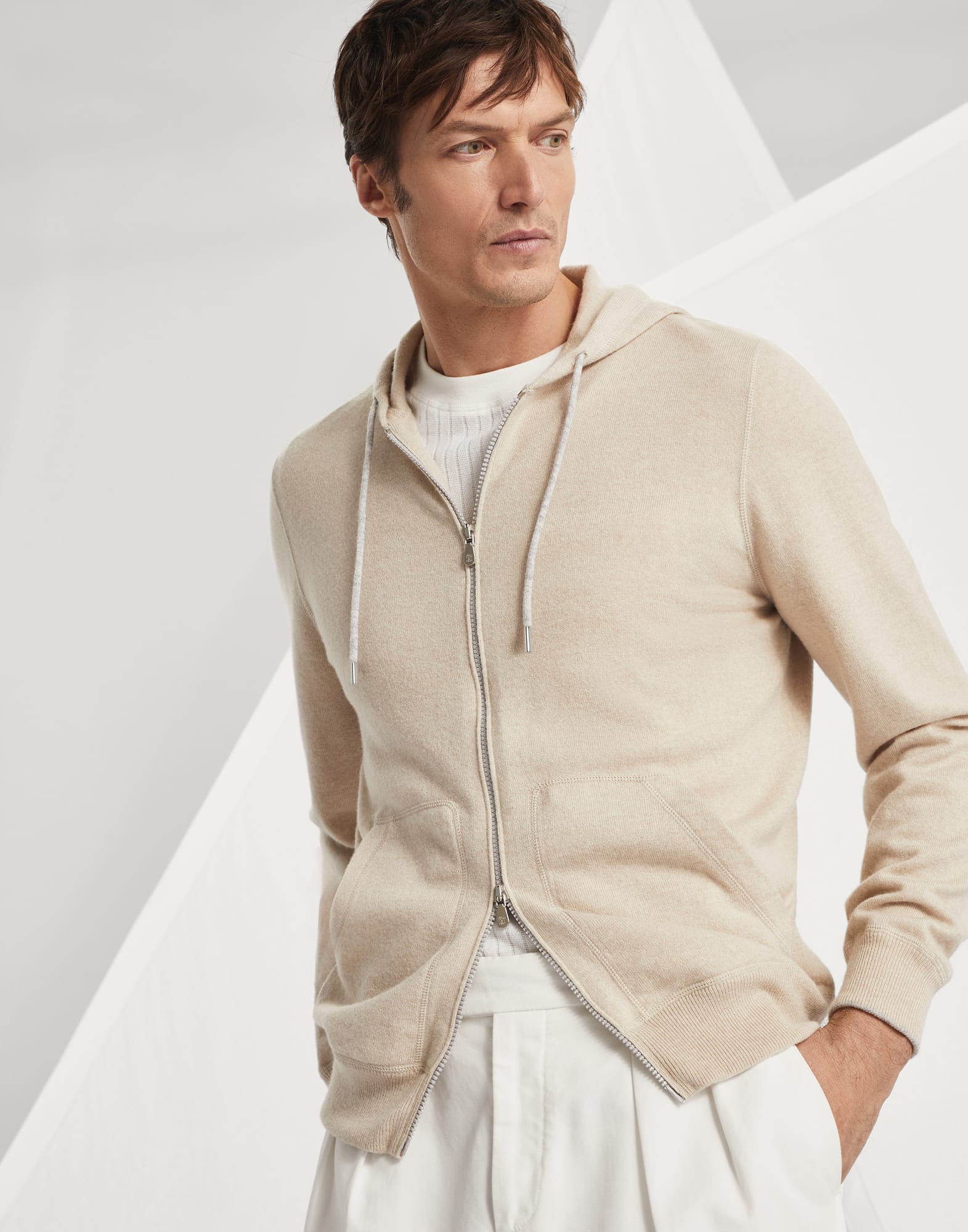 Sweatshirt-style cardigan