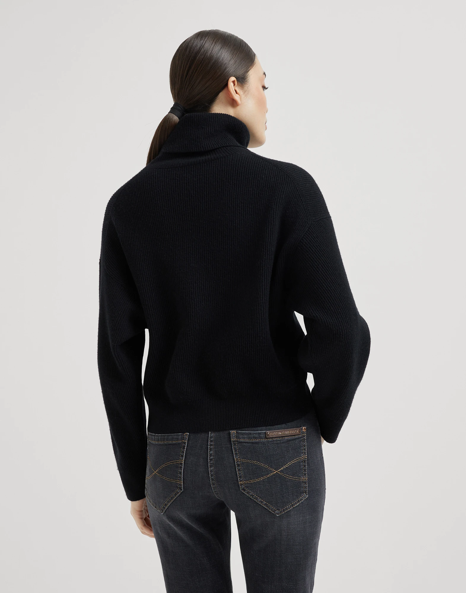 Wool, cashmere and silk sweater