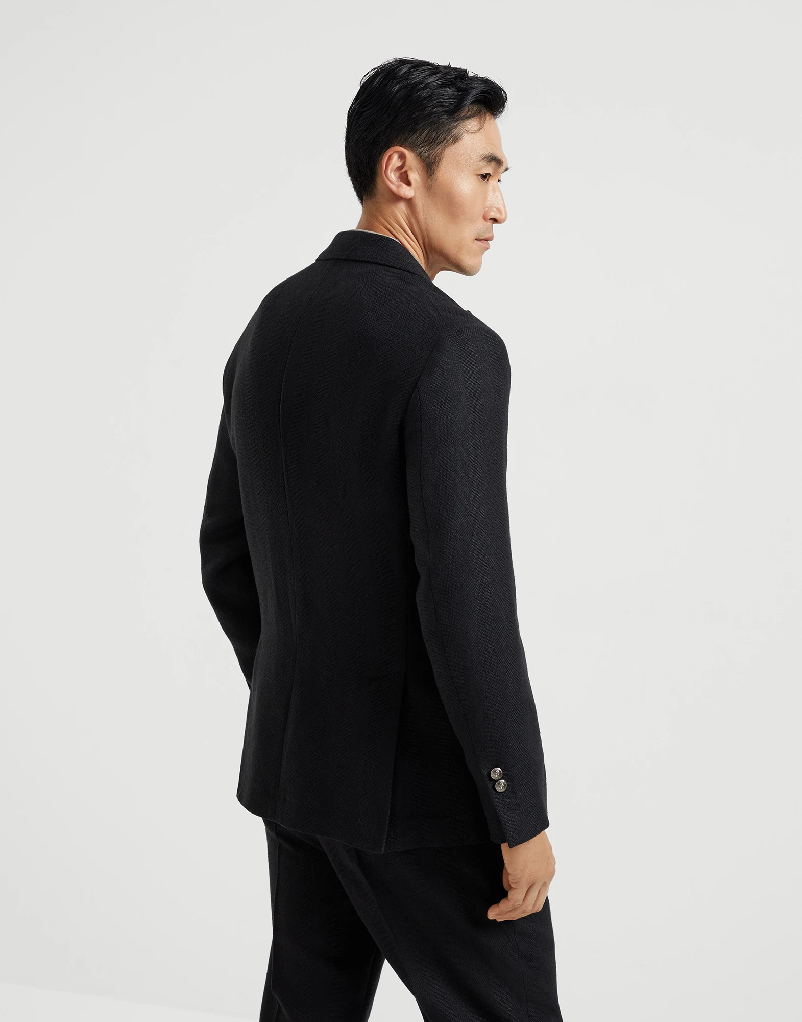 Blazer with peak lapel