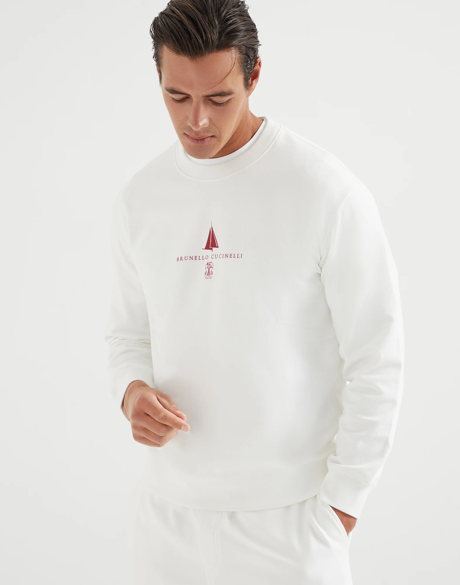 Cotton French terry sweatshirt