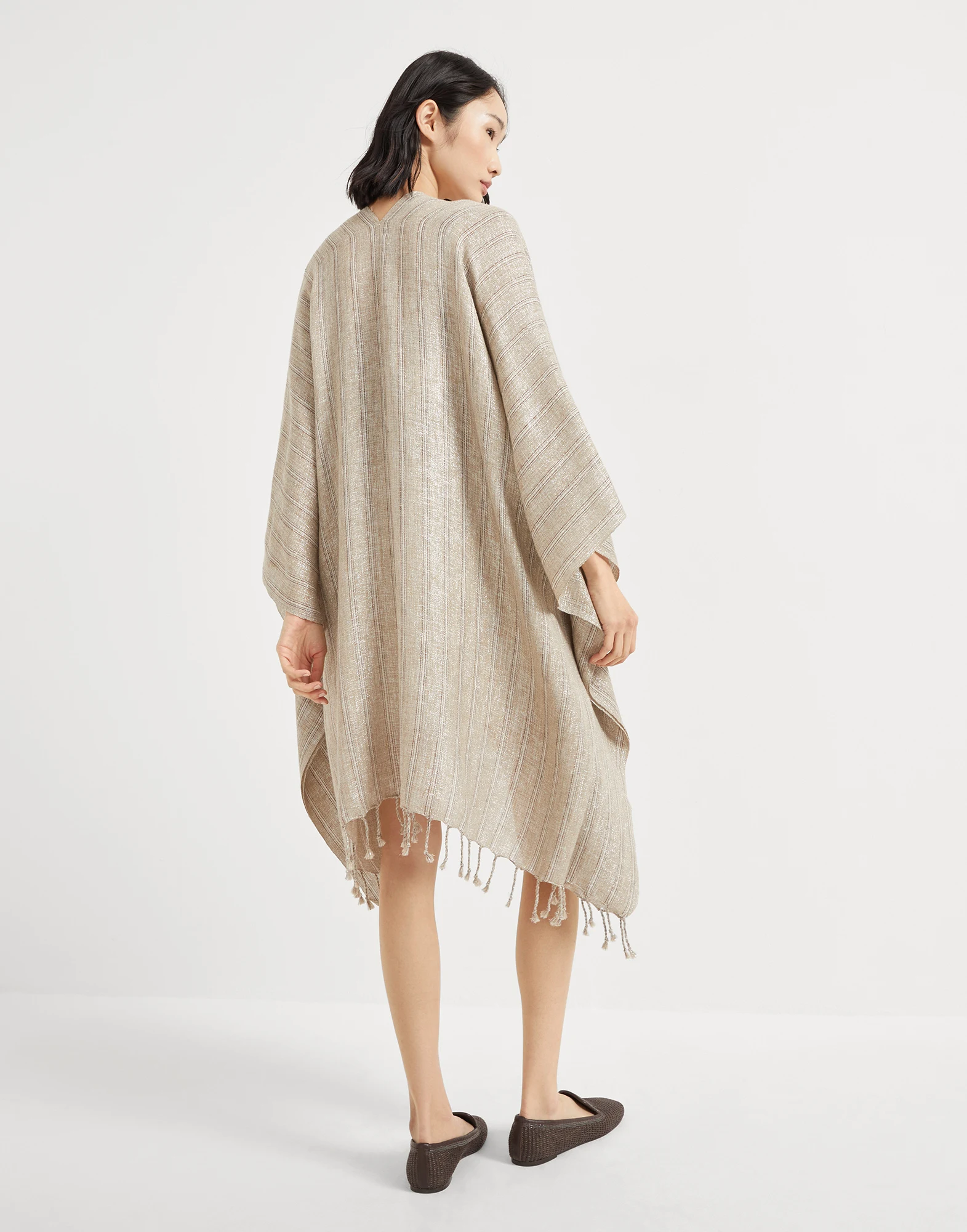 Linen Sparkling poncho