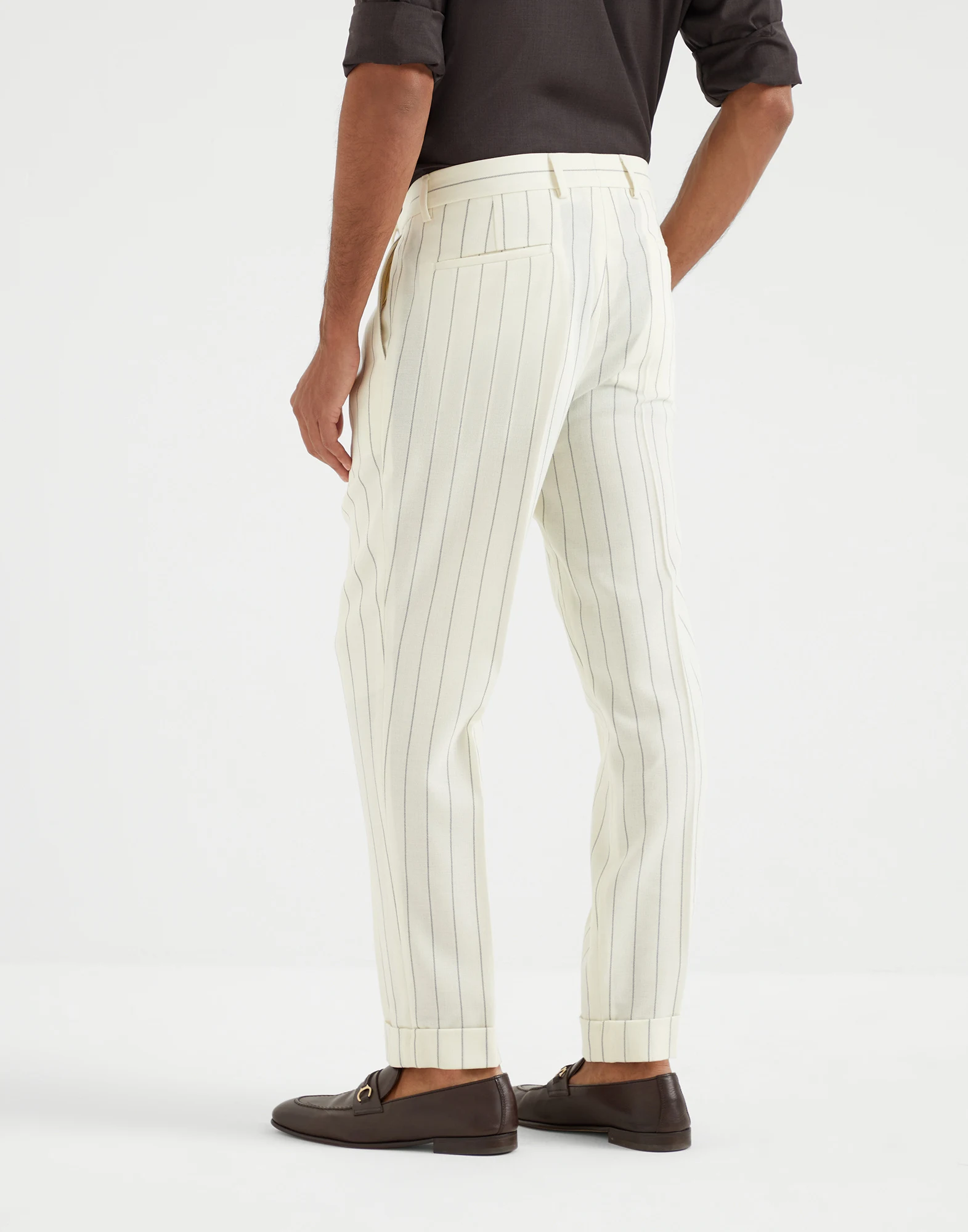Chalk stripe trousers