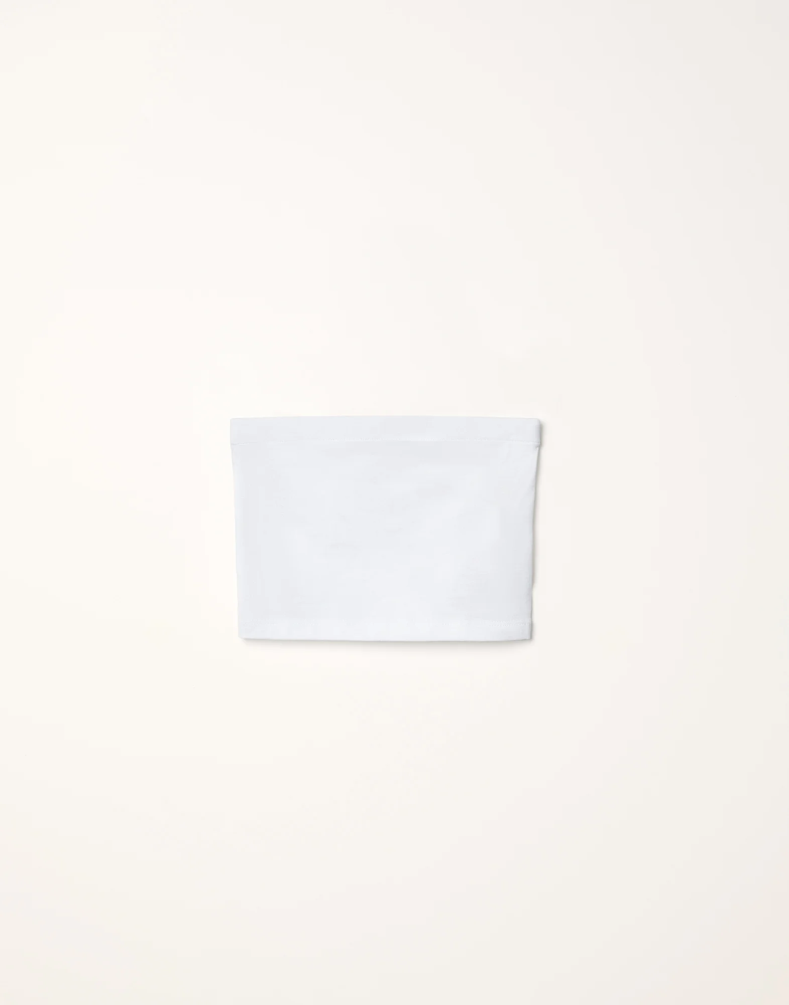 Stretch cotton jersey bandeau top