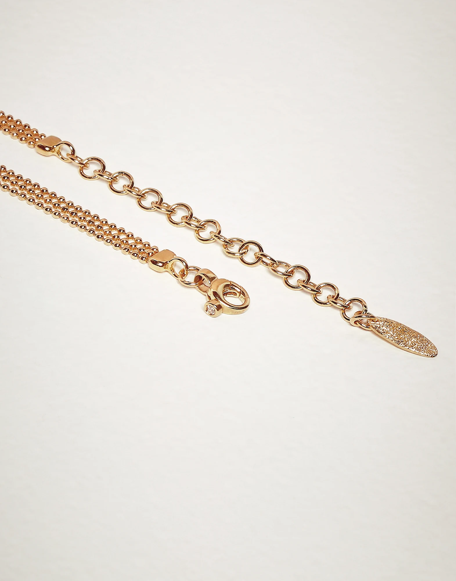 18k Gold necklace with 0.015ct Diamond