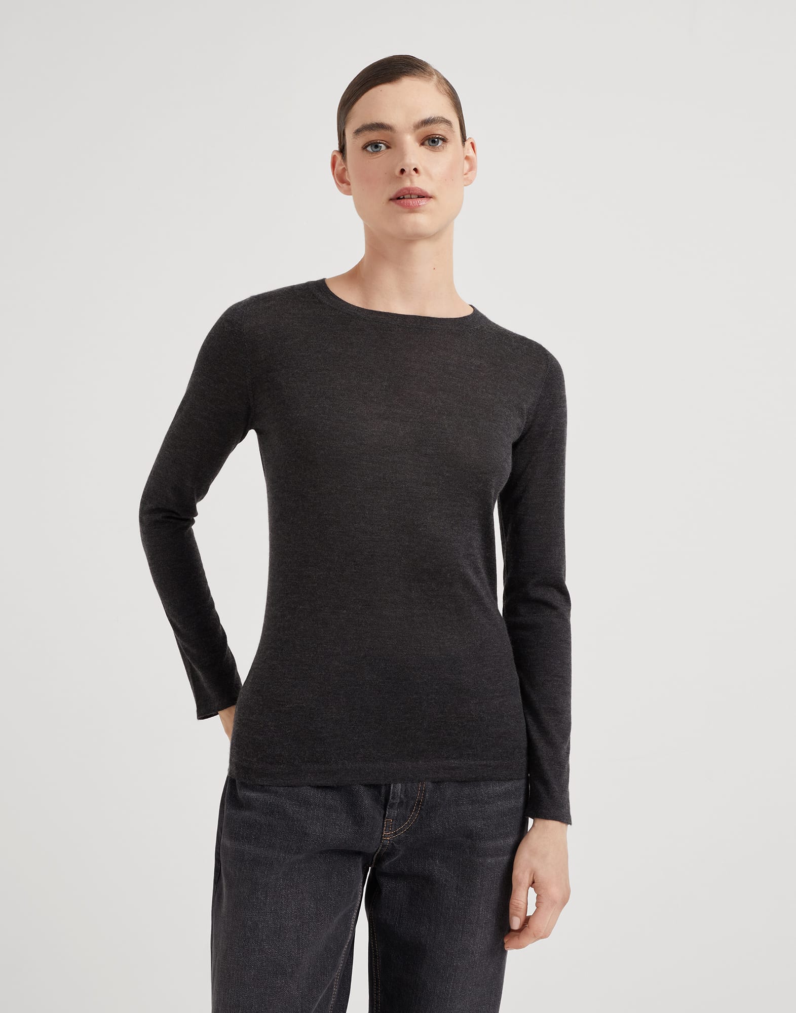 Cashmere and silk sweater