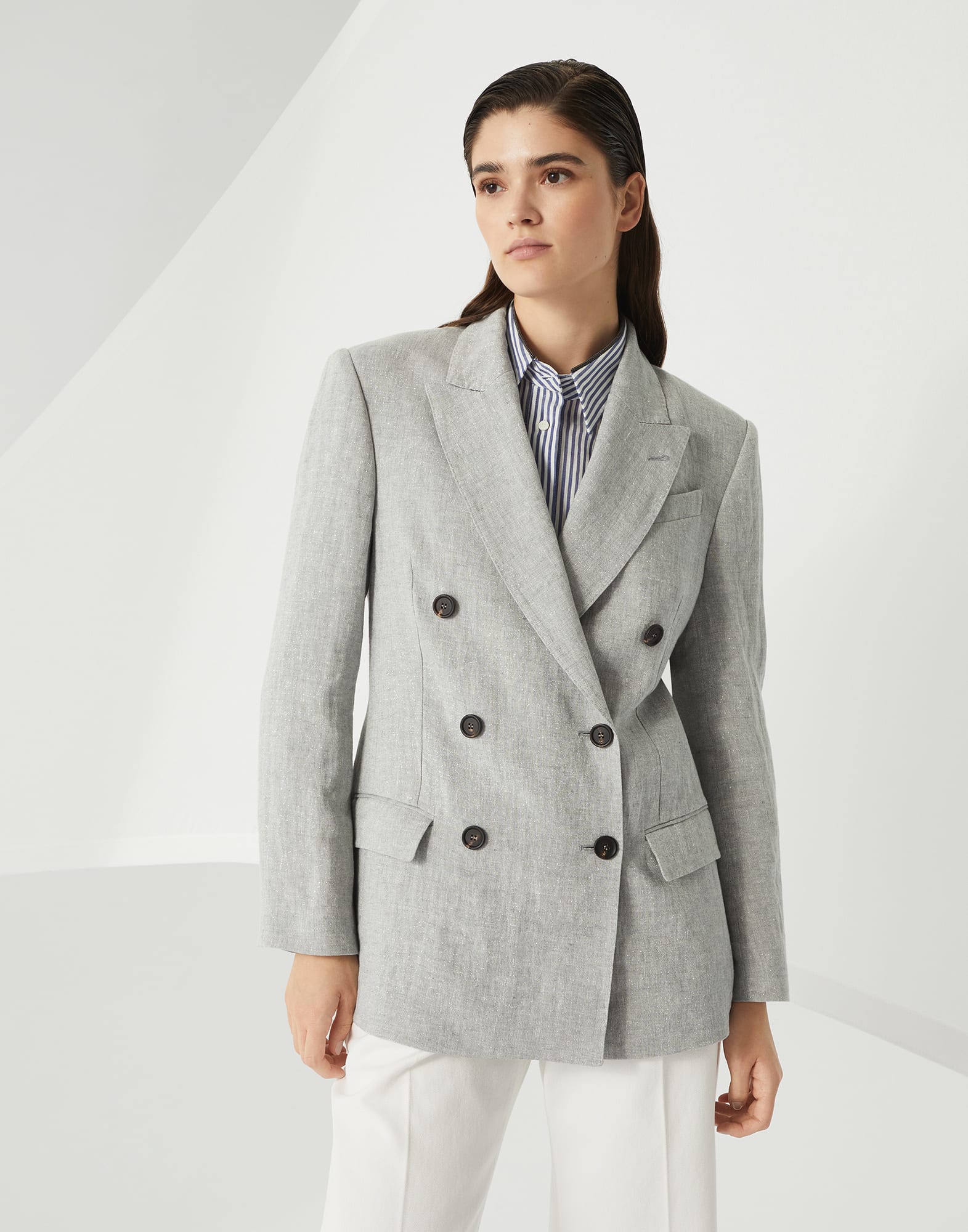 Sparkling canvas blazer