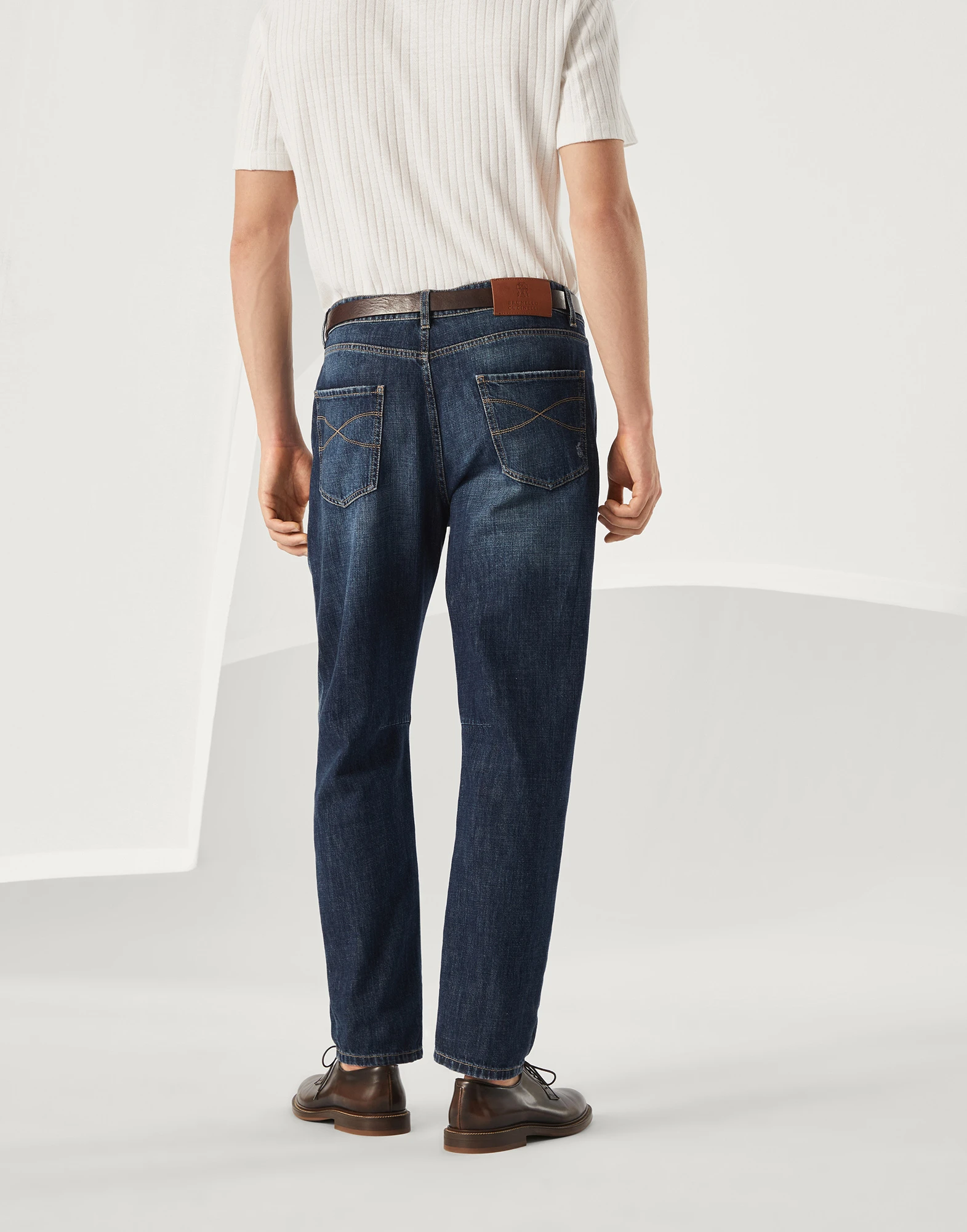 Leisure fit five-pocket trousers