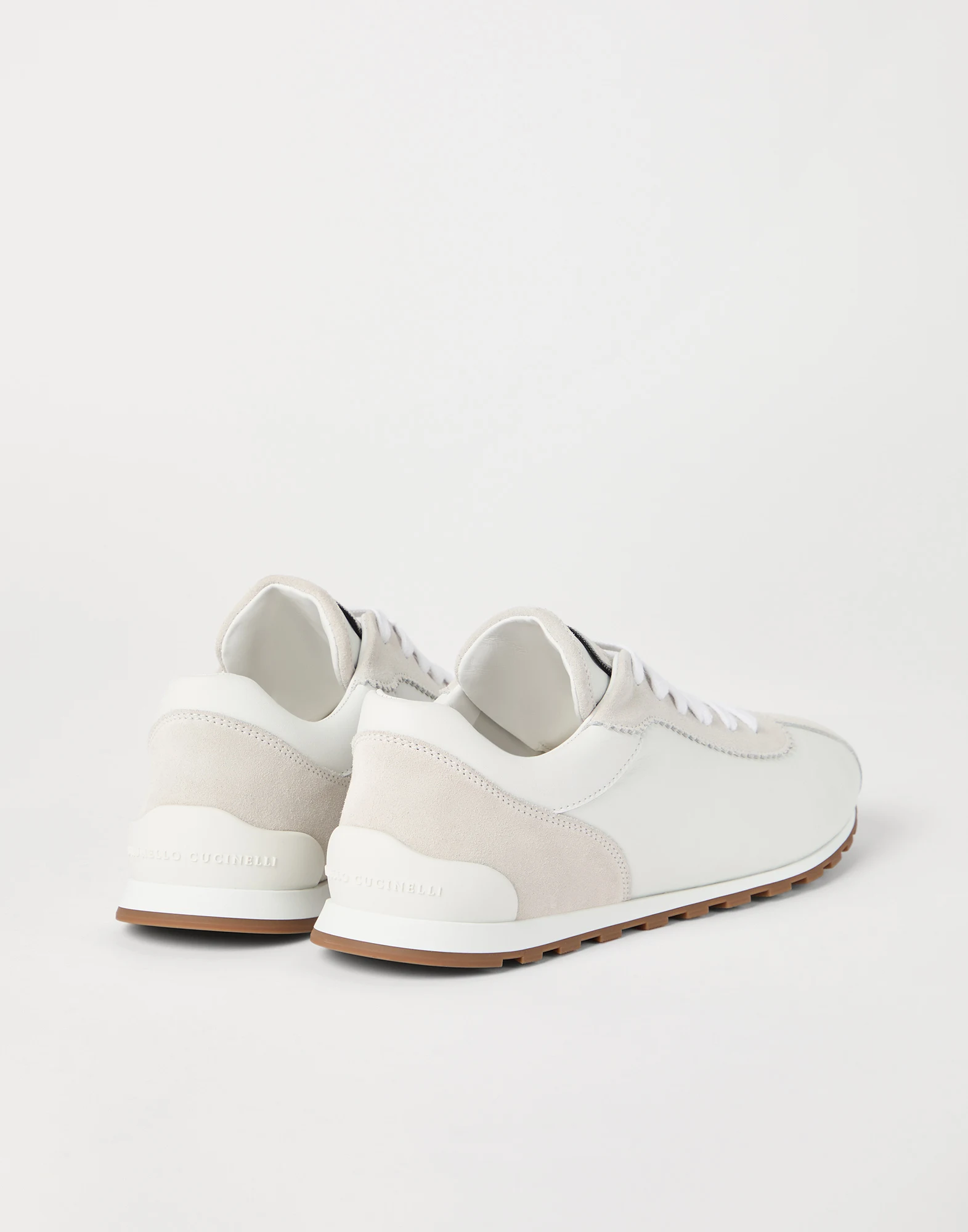 Suede and calfskin runners
