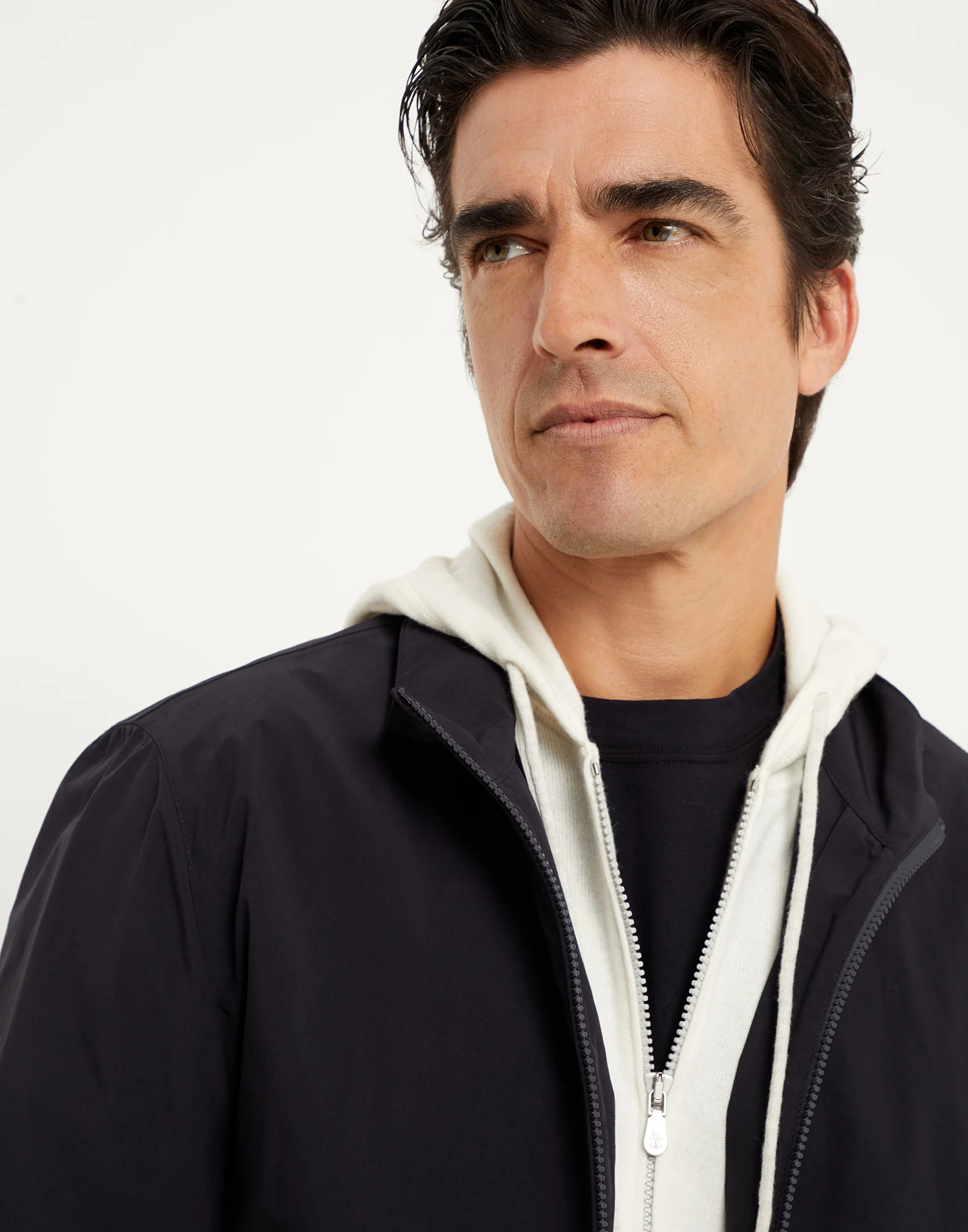 Water-resistant microfiber outerwear jacket