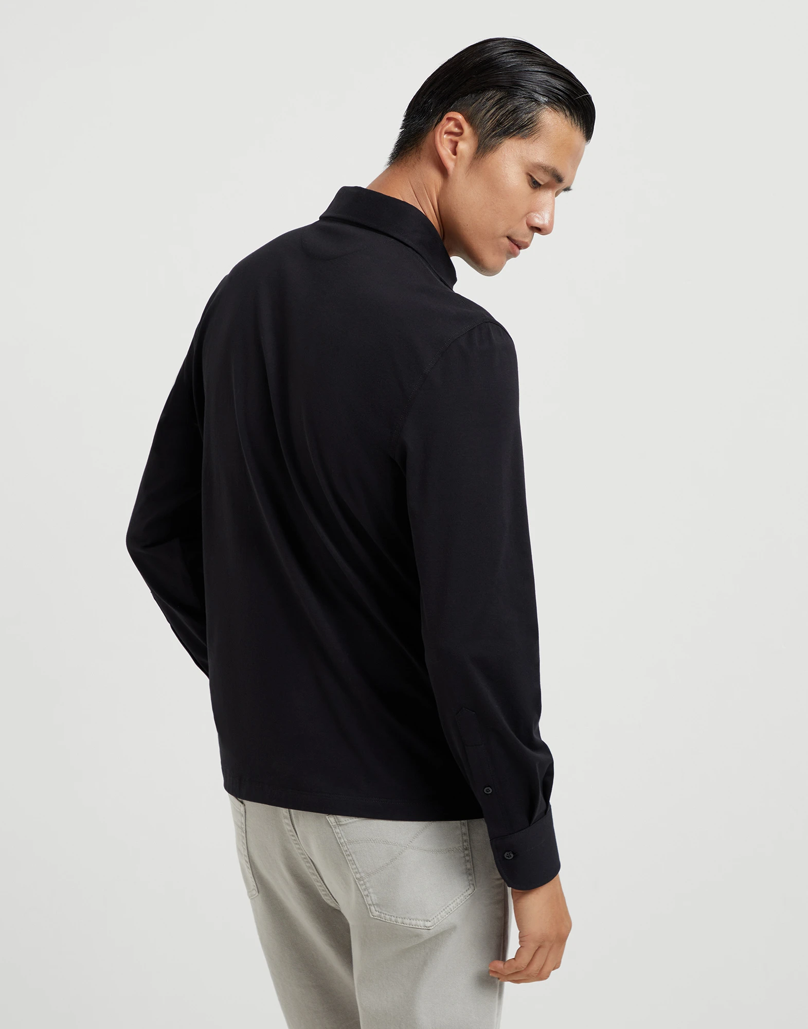 Jersey polo shirt