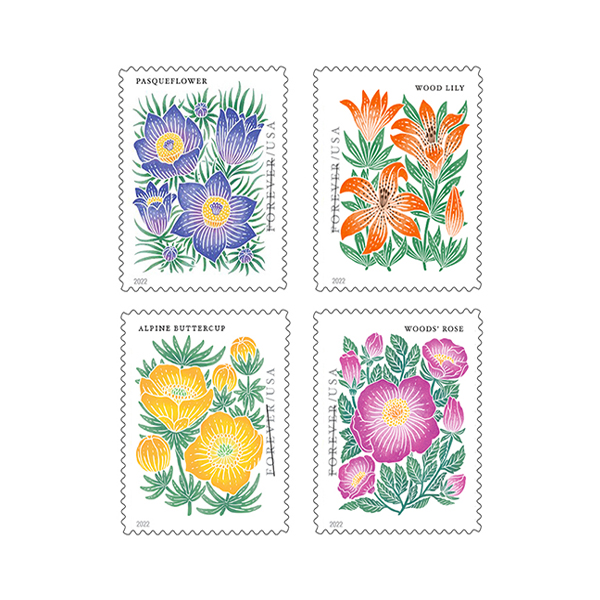 2022 Mountain Flora Flowers, Garden, Love, Forever First Class Postage