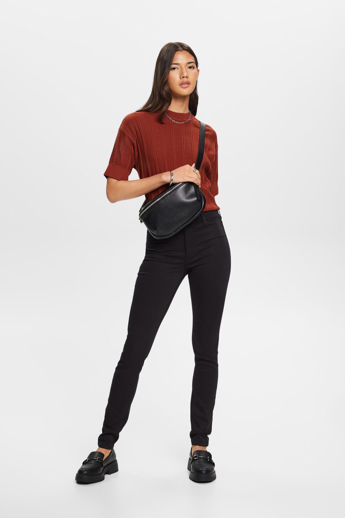 Skinny Jeans mit mittlerer Bundh&ouml;he