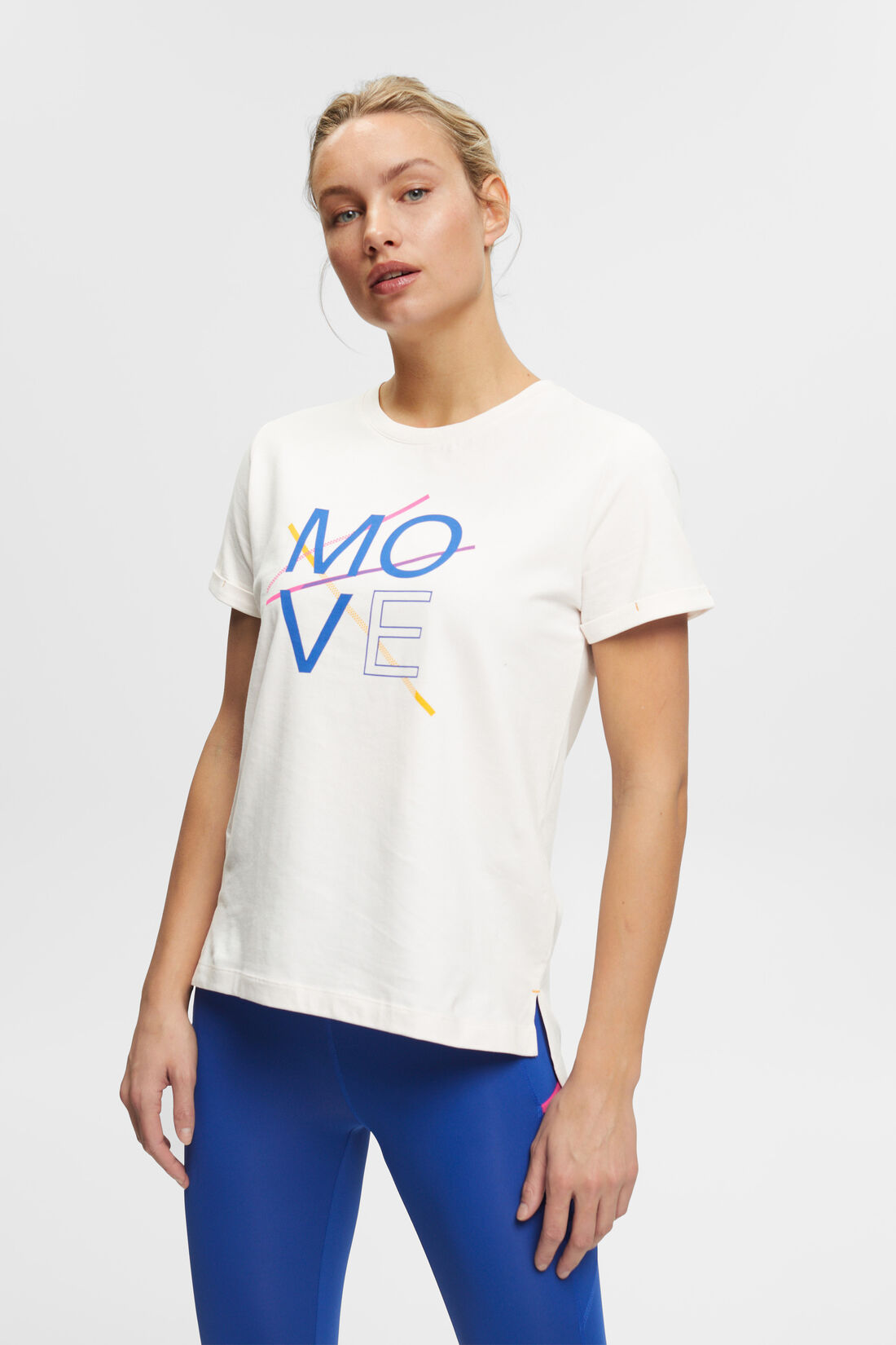 Sportives T-Shirt aus Baumwolle