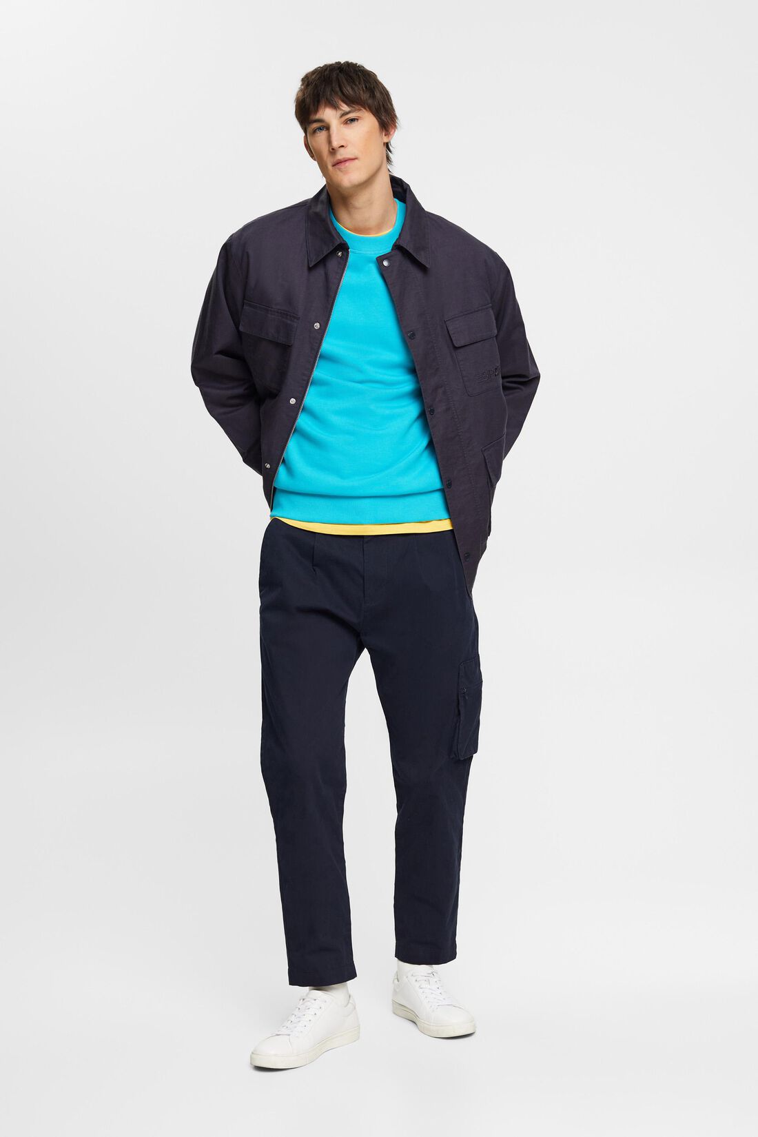 Sweatshirt mit Logostickerei auf dem &Auml;rmel