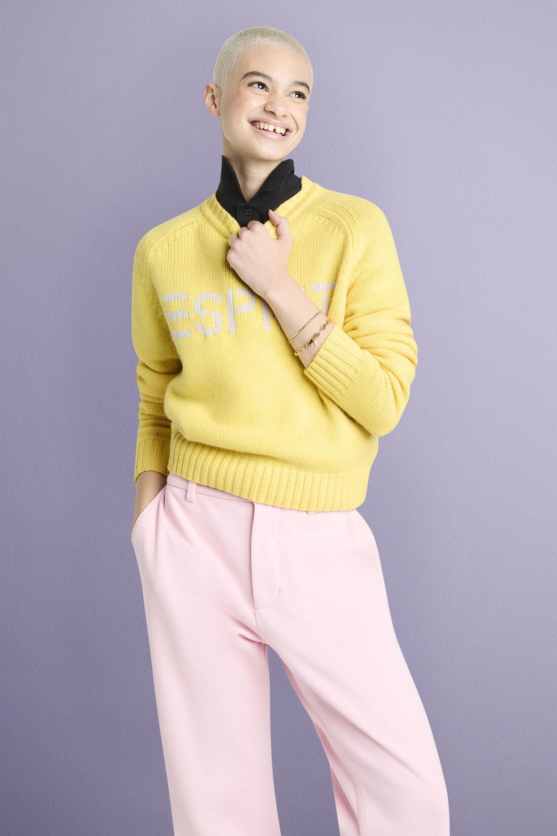 Logo-Pullover aus Wolle und Kaschmir