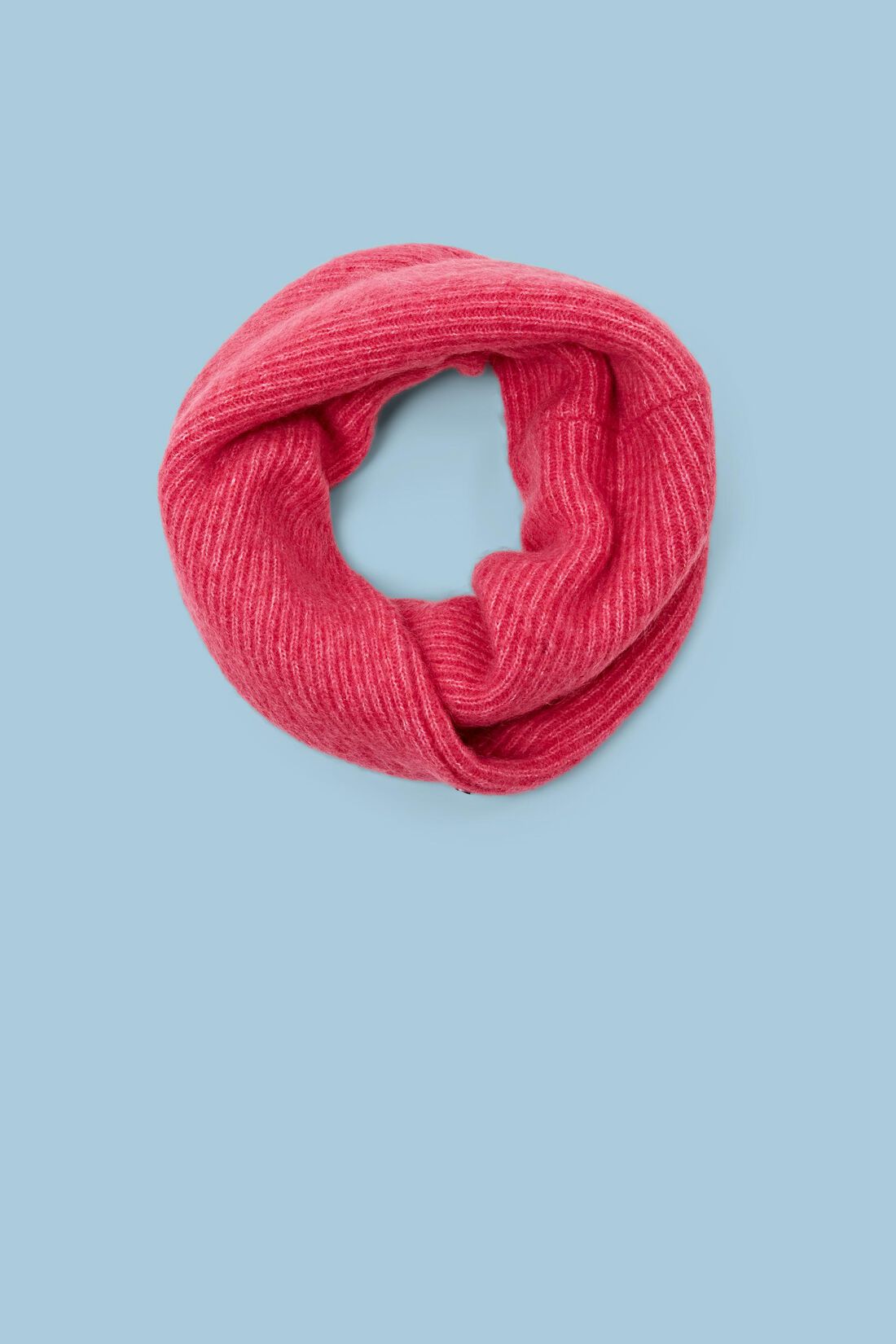 Loop-Schal aus Mohair und Wolle im Twist-Design