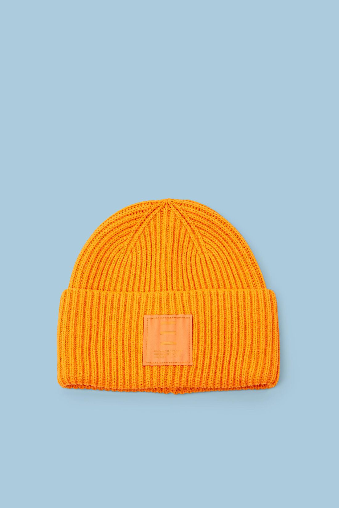 Rippstrick-Beanie aus Baumwolle