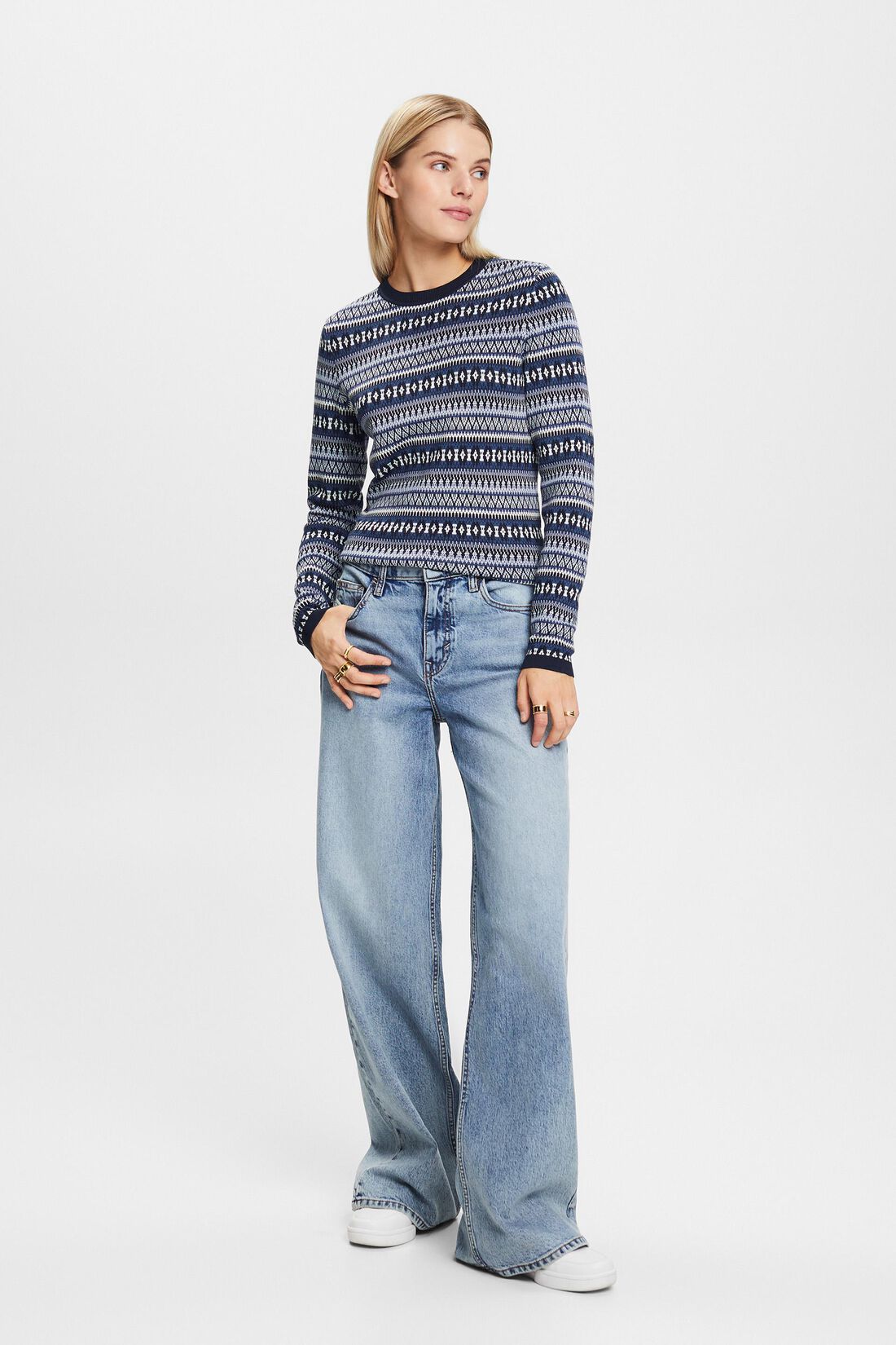 Jacquard-Sweatshirt