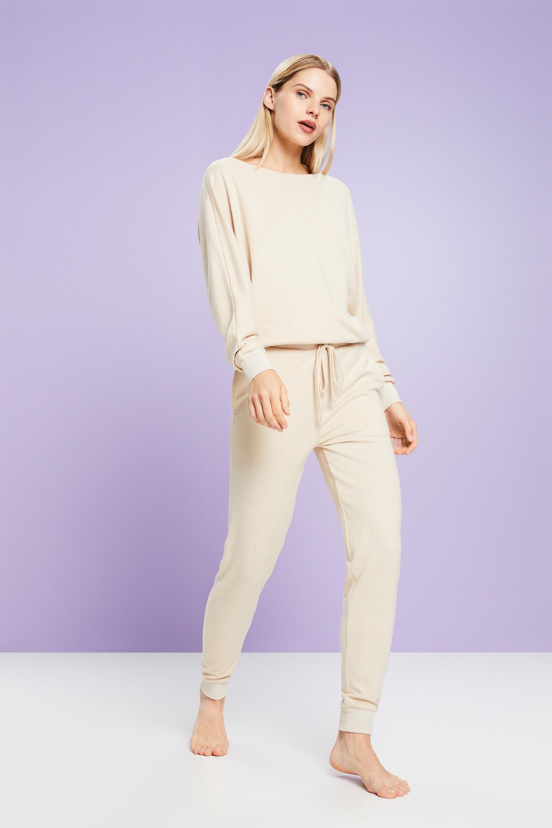 Gestrickte Loungewear-Hose