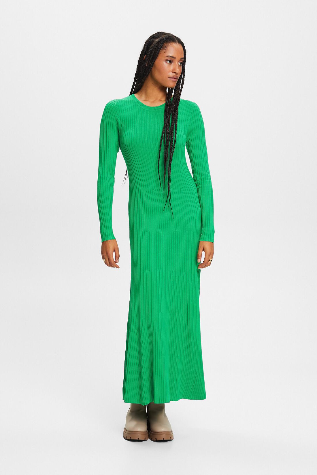 Maxikleid aus Rippstrick