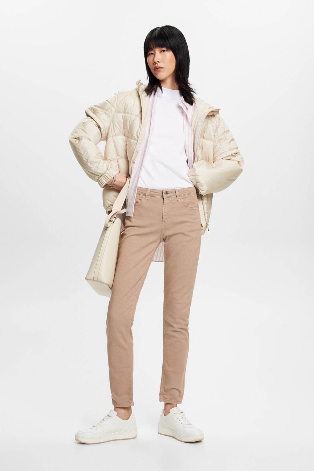 Slim-Fit-Jeans mit mittlerer Bundh&ouml;he