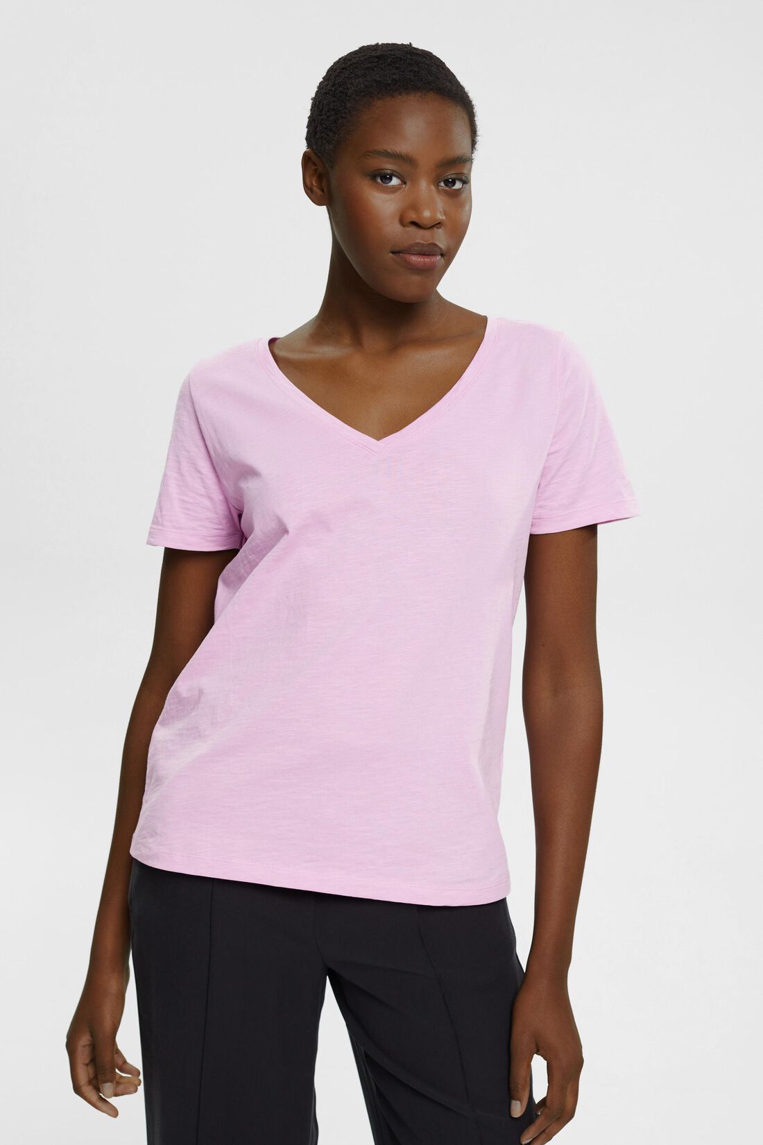 T-Shirt mit V-Ausschnitt