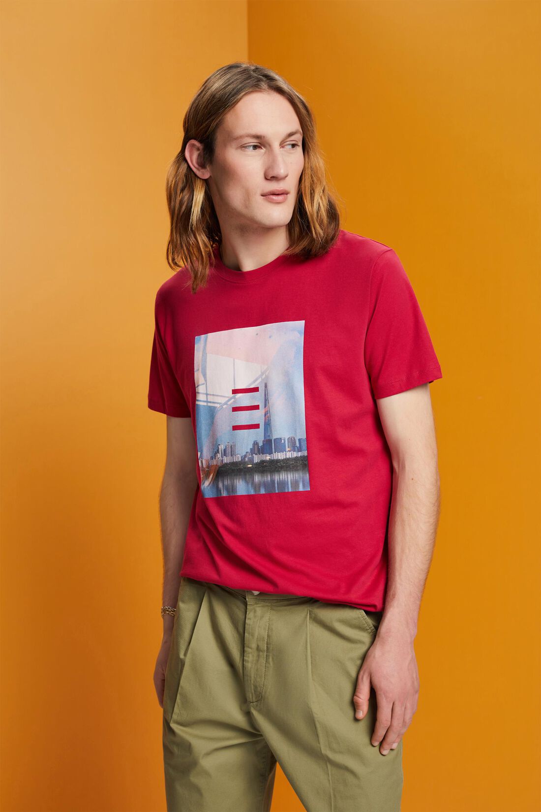 Baumwoll-T-Shirt mit Print
