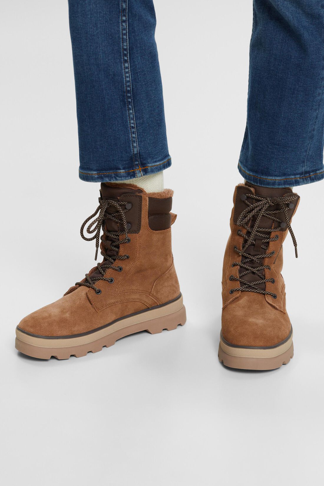 Rauleder-Schn&uuml;rboots
