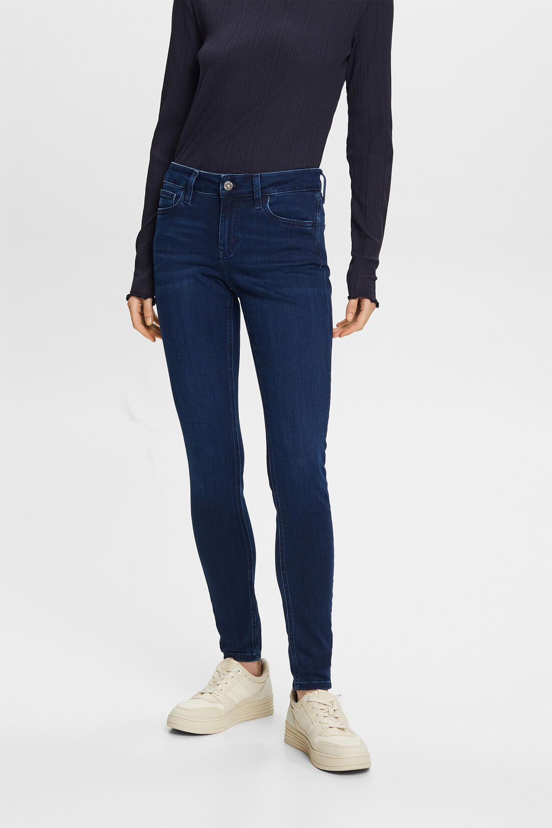 Skinny Jeans mit mittlerer Bundh&ouml;he