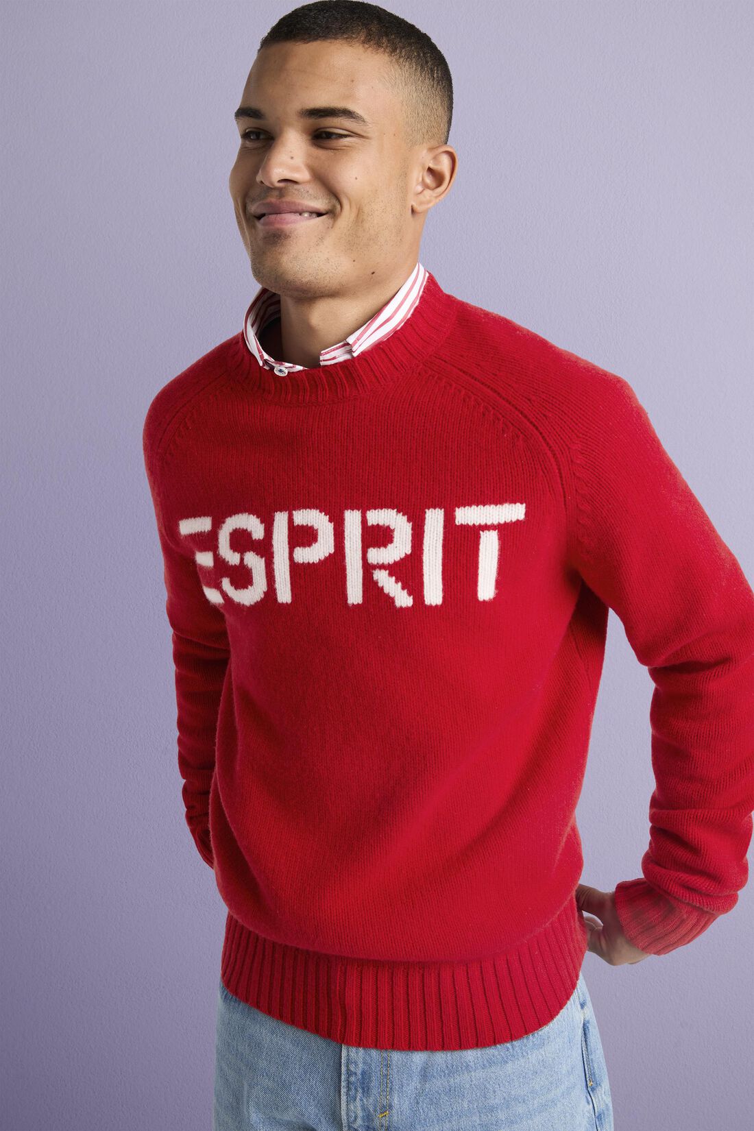 Logo-Pullover aus Wolle und Kaschmir