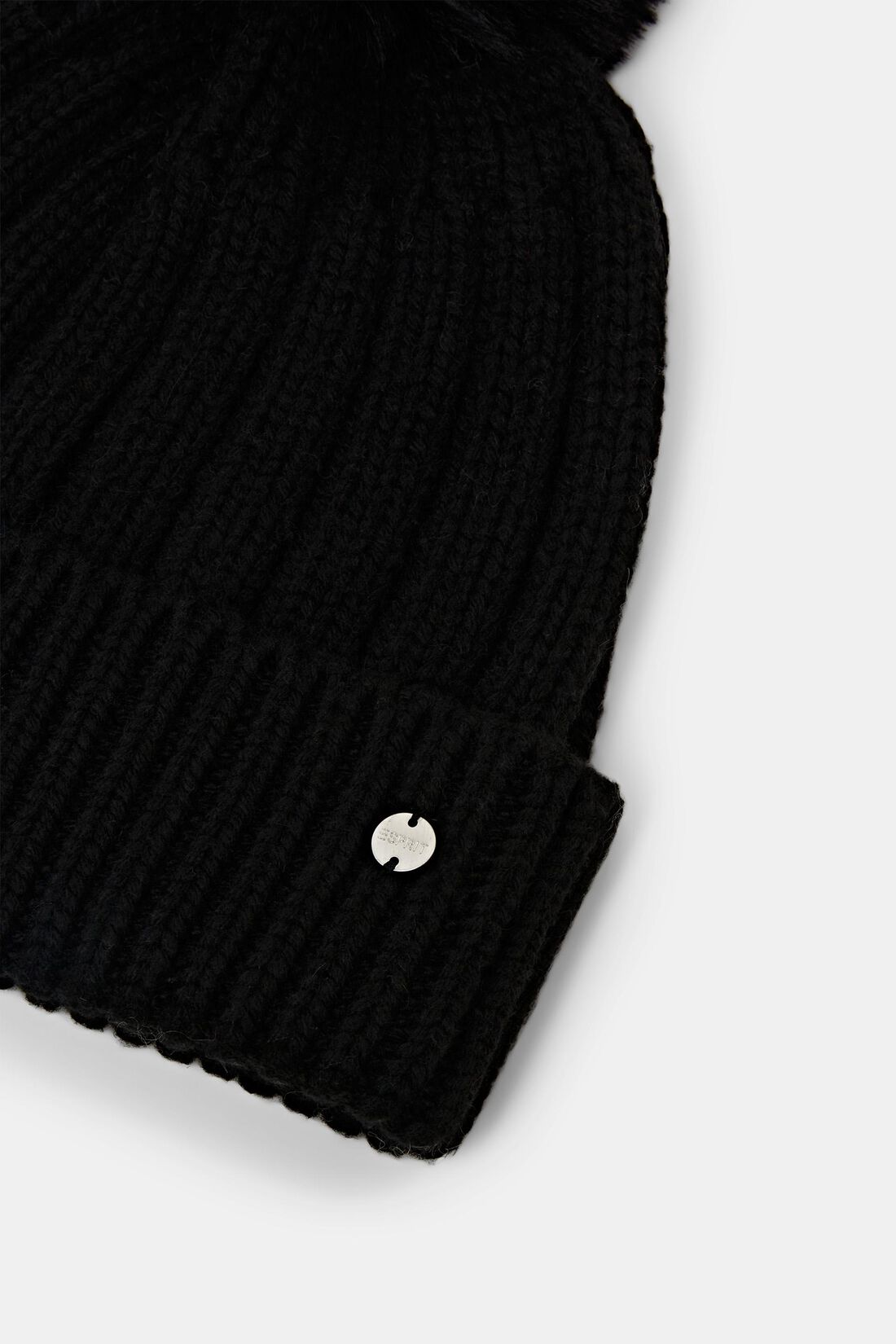 Rippstrick-Beanie, Wollmix