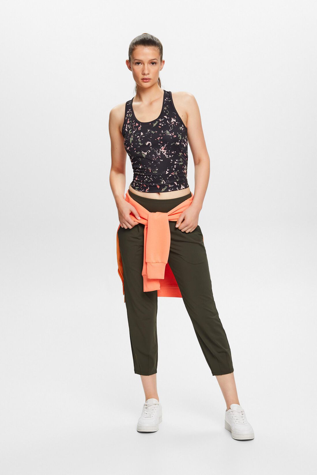 Gecroppte Jersey-Jogger-Pants mit E-DRY-Finish