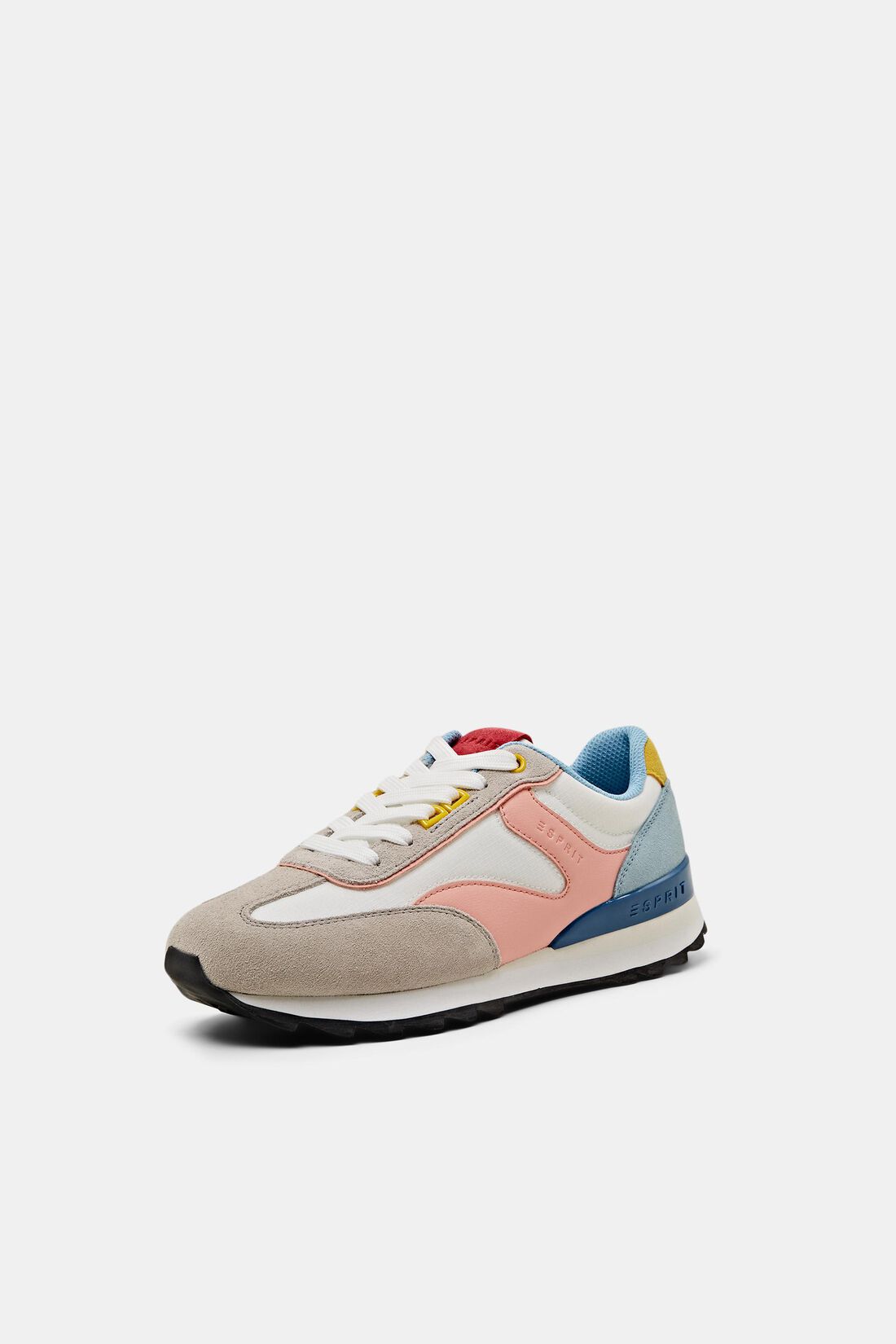 Mehrfarbige Sneaker mit echtem Leder