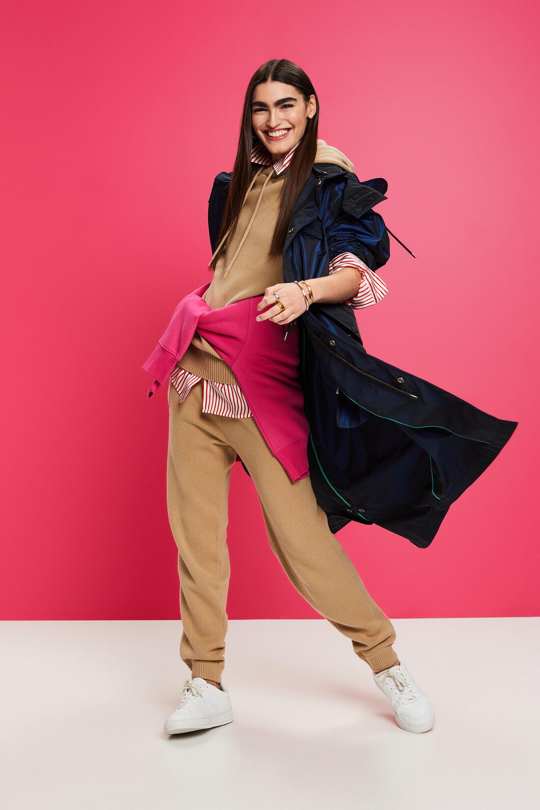 Unisex Strick-Jogginghose aus Wolle und Kaschmir
