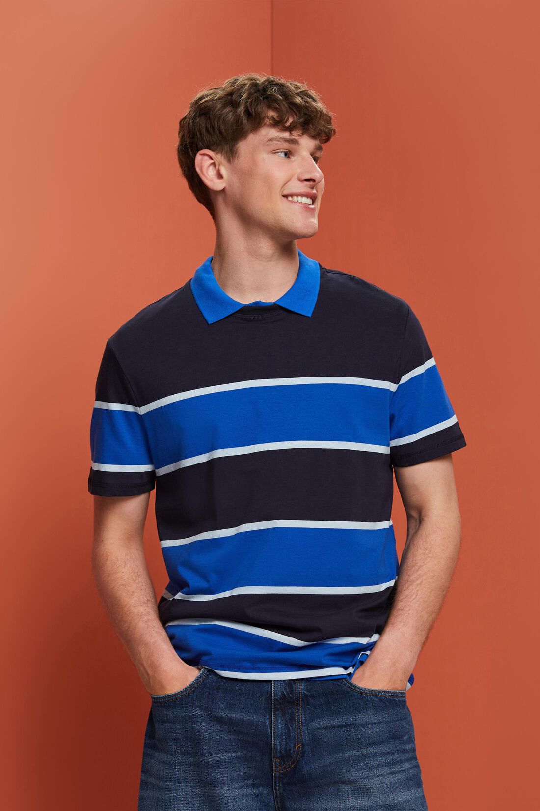 Gestreiftes T-Shirt, 100% Baumwolle