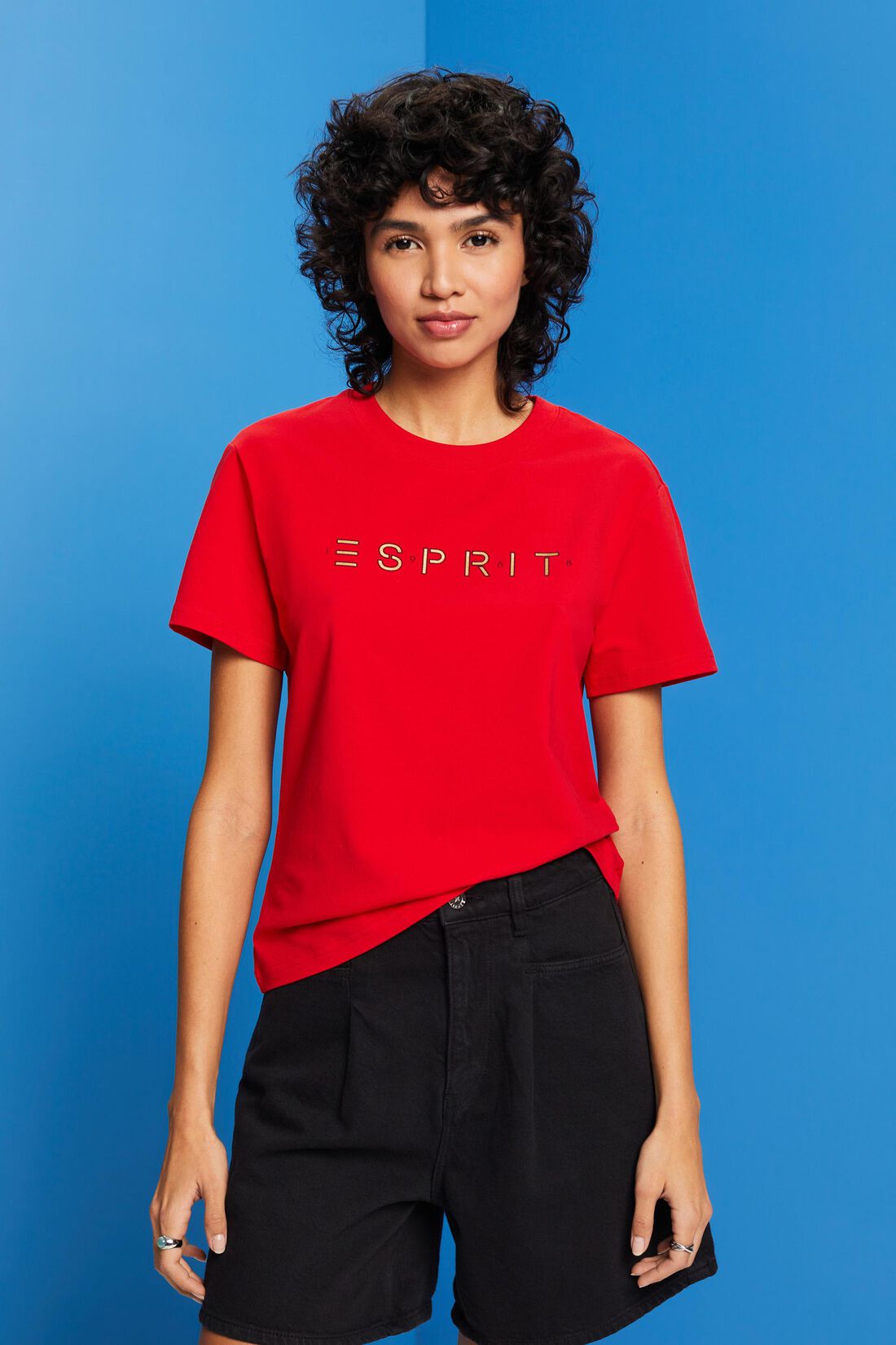 Baumwoll-T-Shirt mit Logo