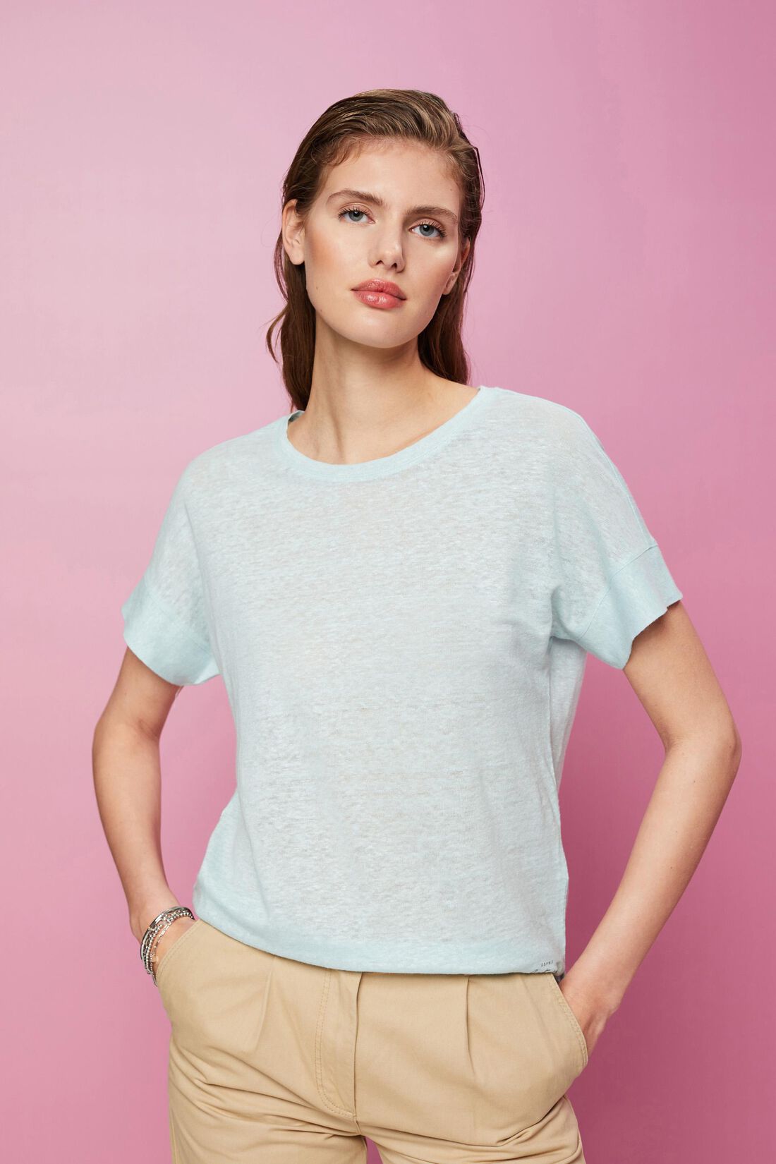 Leinen-T-Shirt