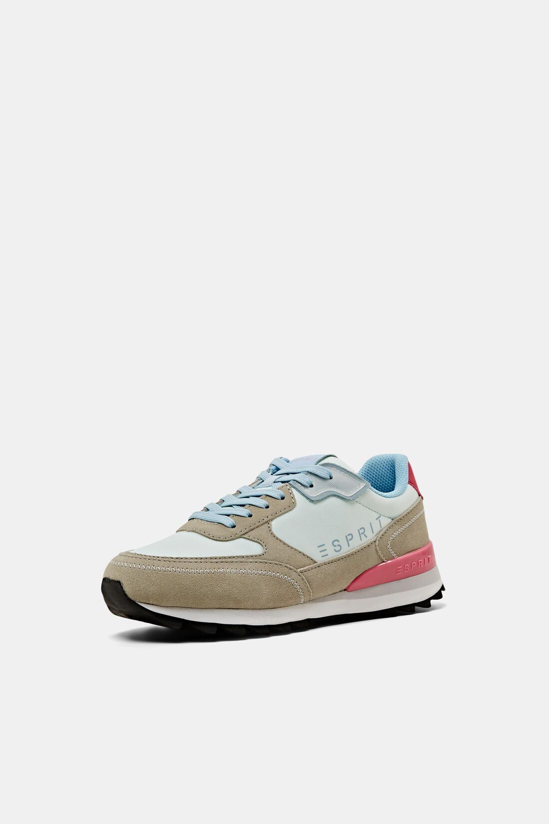 Mehrfarbige Sneaker mit echtem Leder